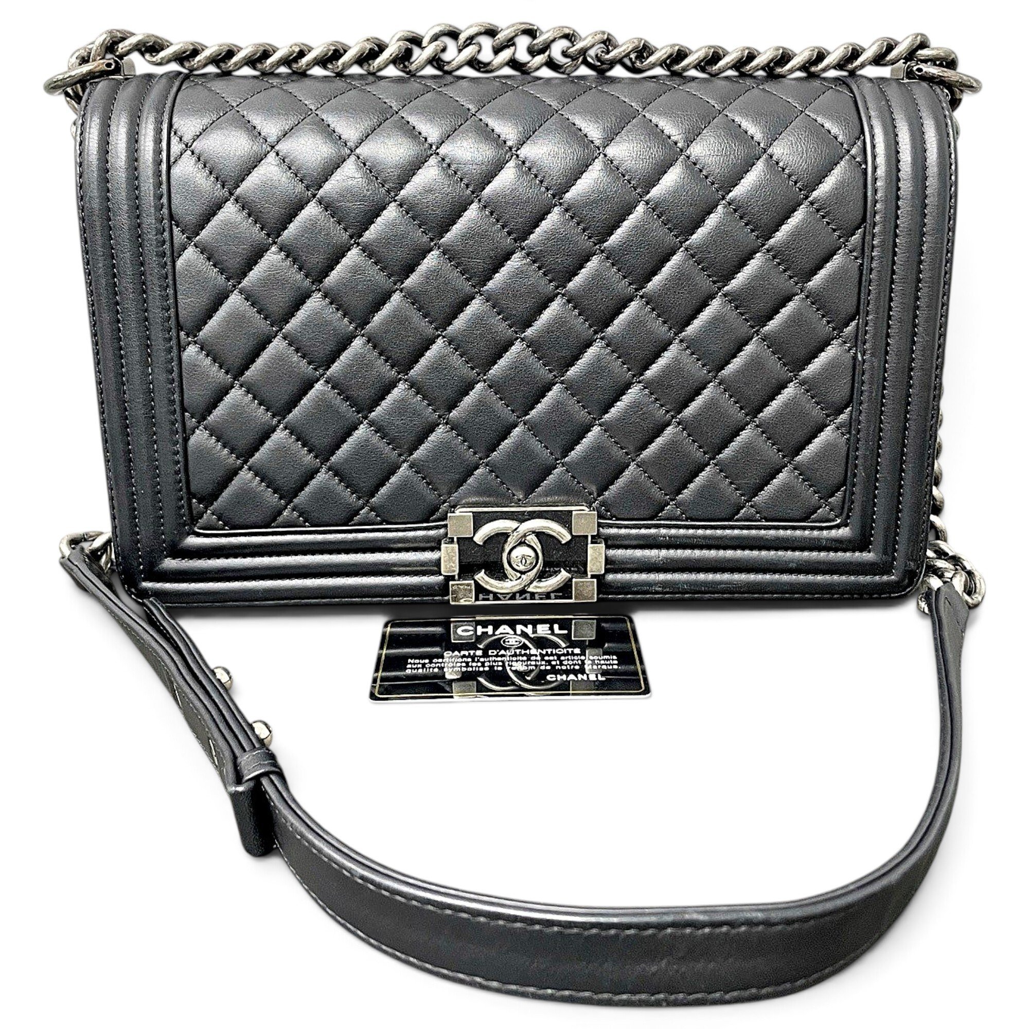 Boy leather crossbody bag