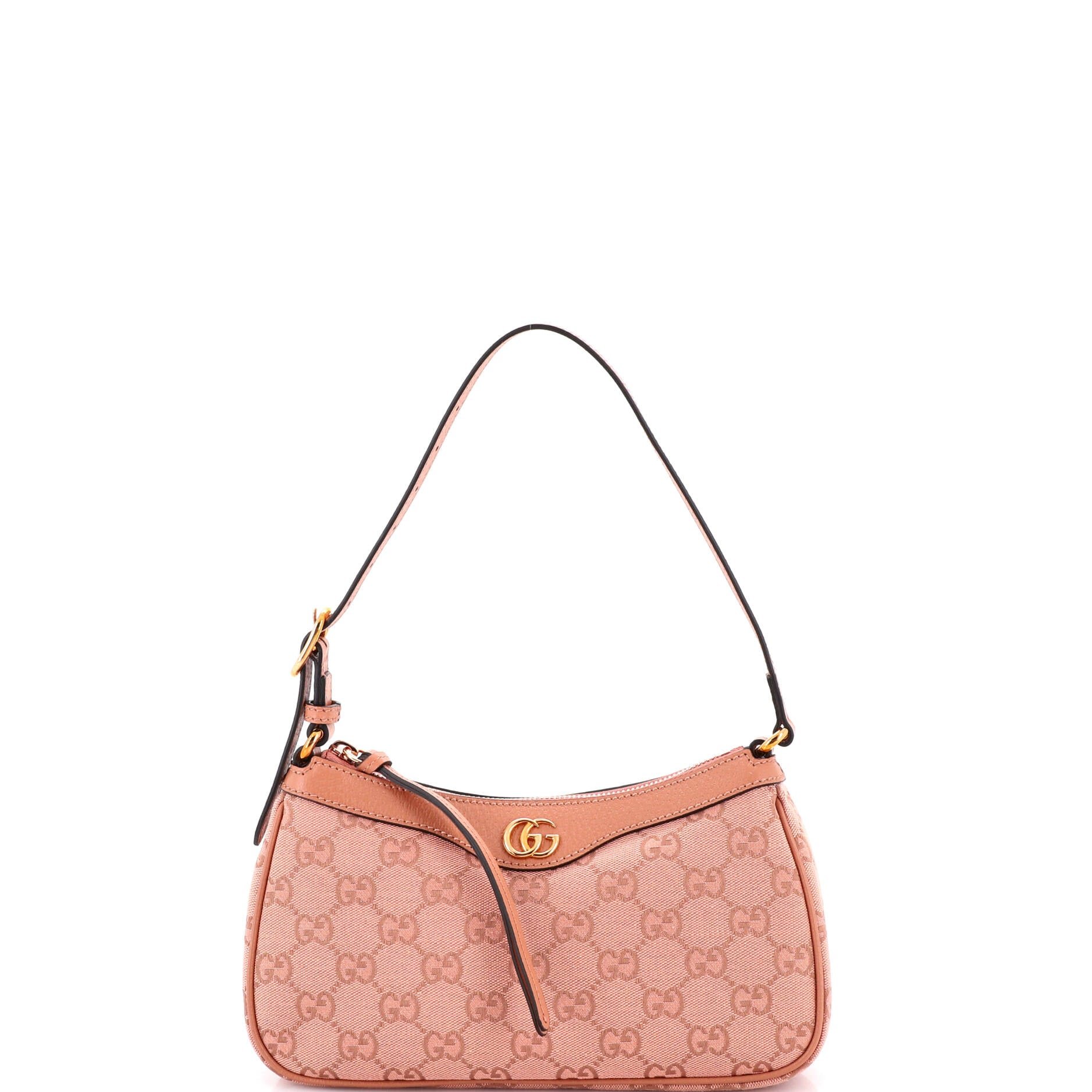 Gucci Ophidia Zip Pochette Shoulder Bag GG Canvas Small