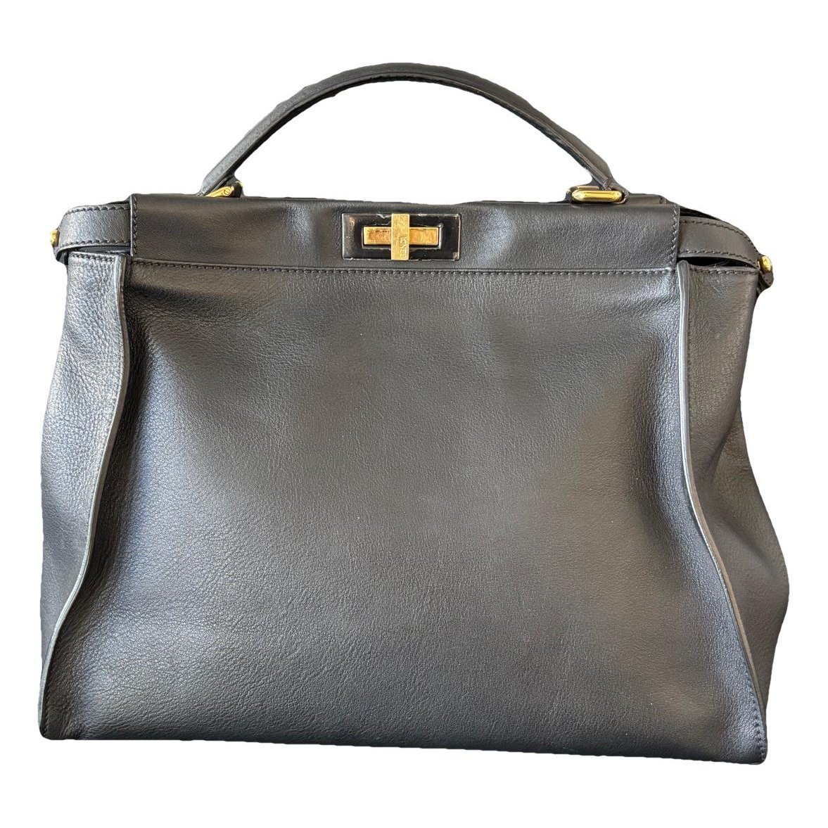 Peekaboo leather handbag
