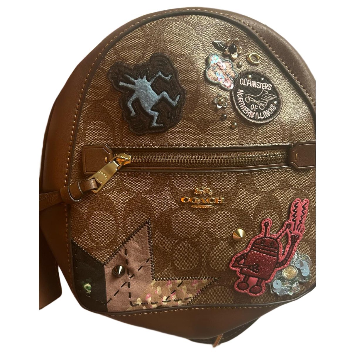 Leather backpack