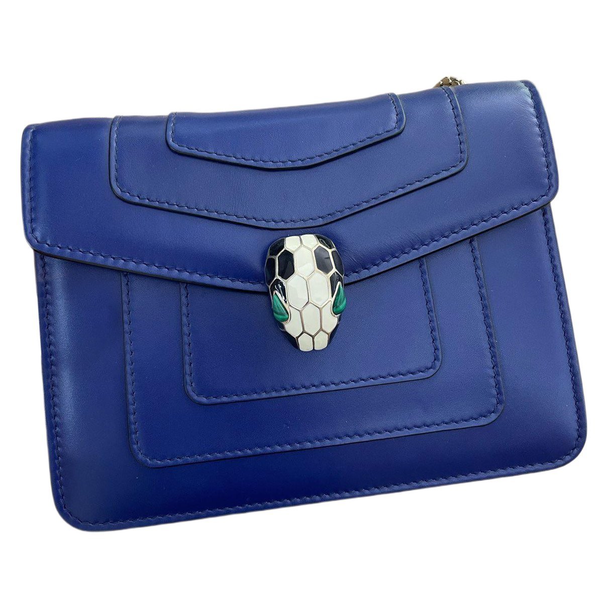 Serpenti leather handbag