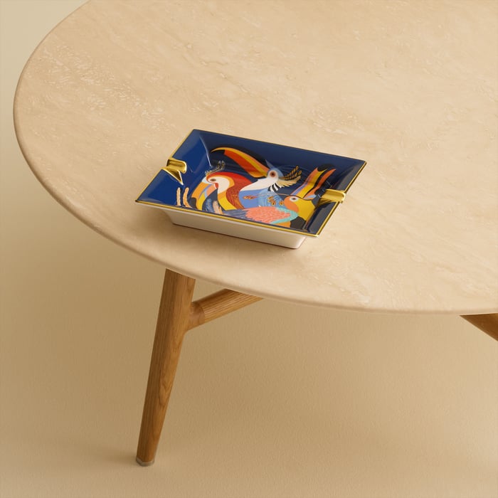 Bleu Tropical Toucans De Paradis Ashtray