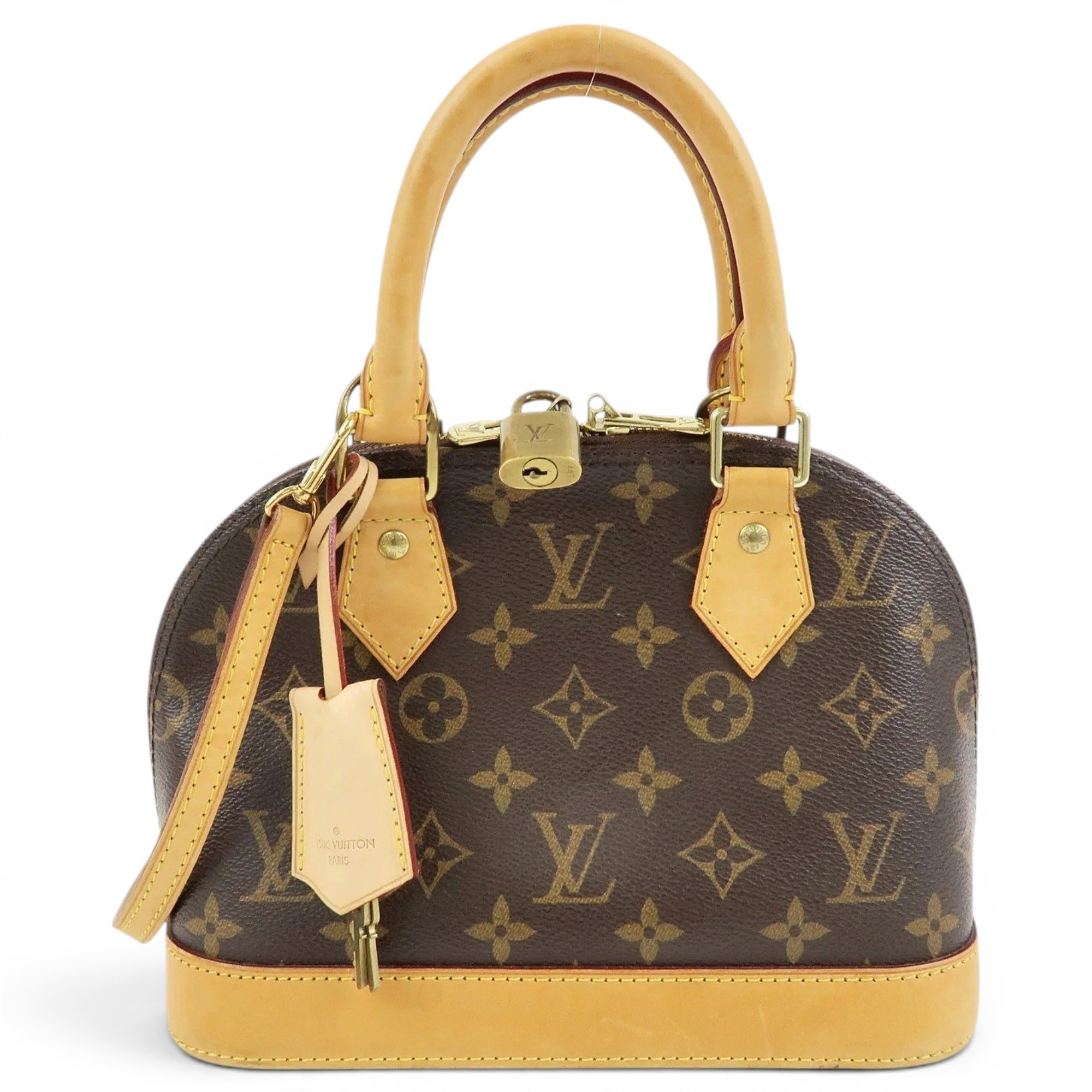 Louis Vuitton Alma BB leather handbag