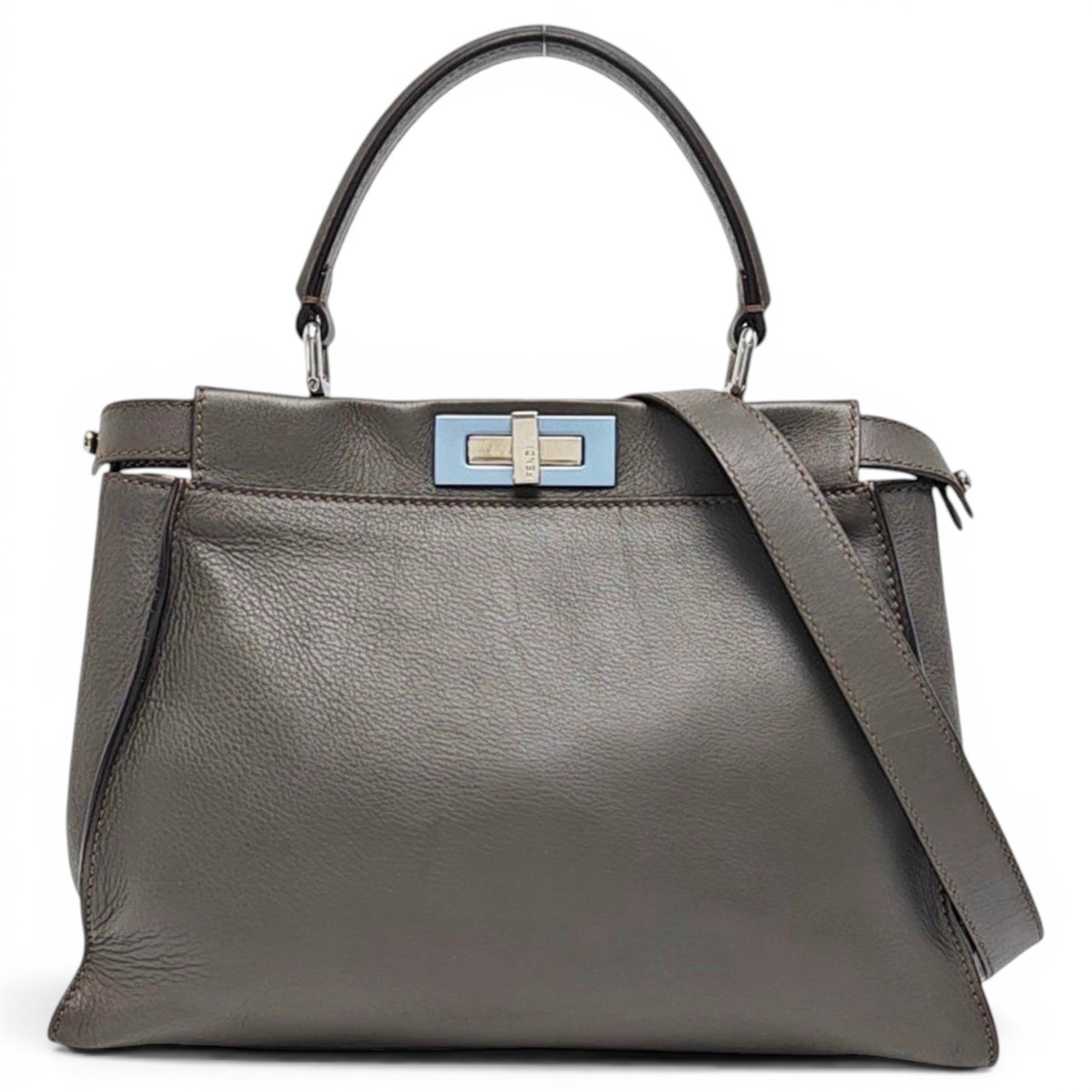 Peekaboo leather handbag