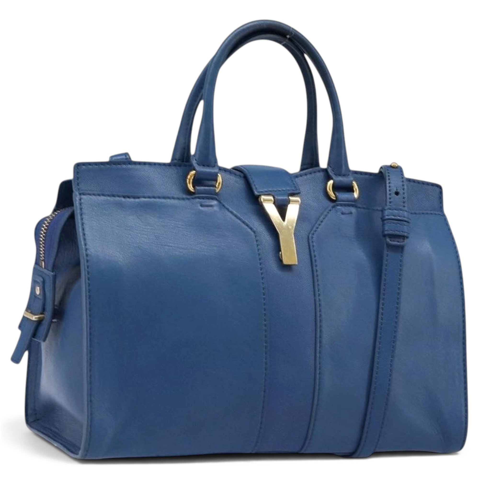 Y leather handbag