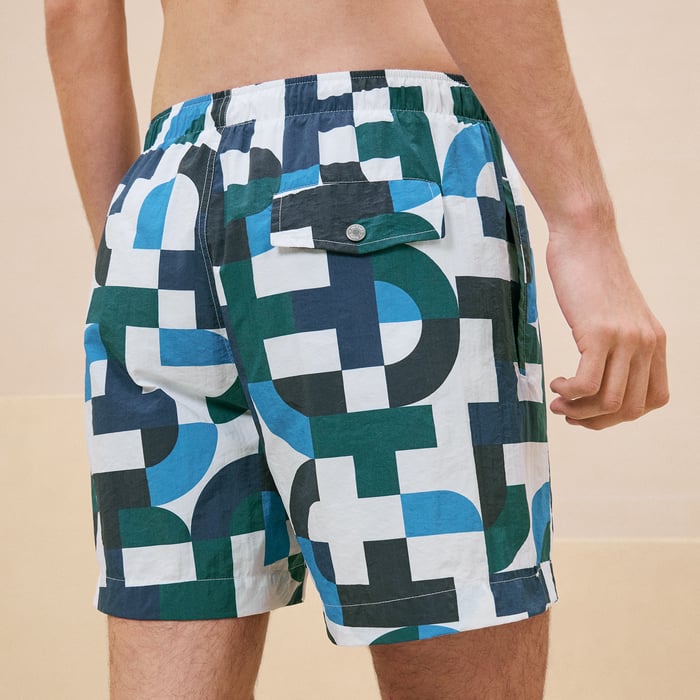 Indigo "Maillons Puzzle" Swim Trunks