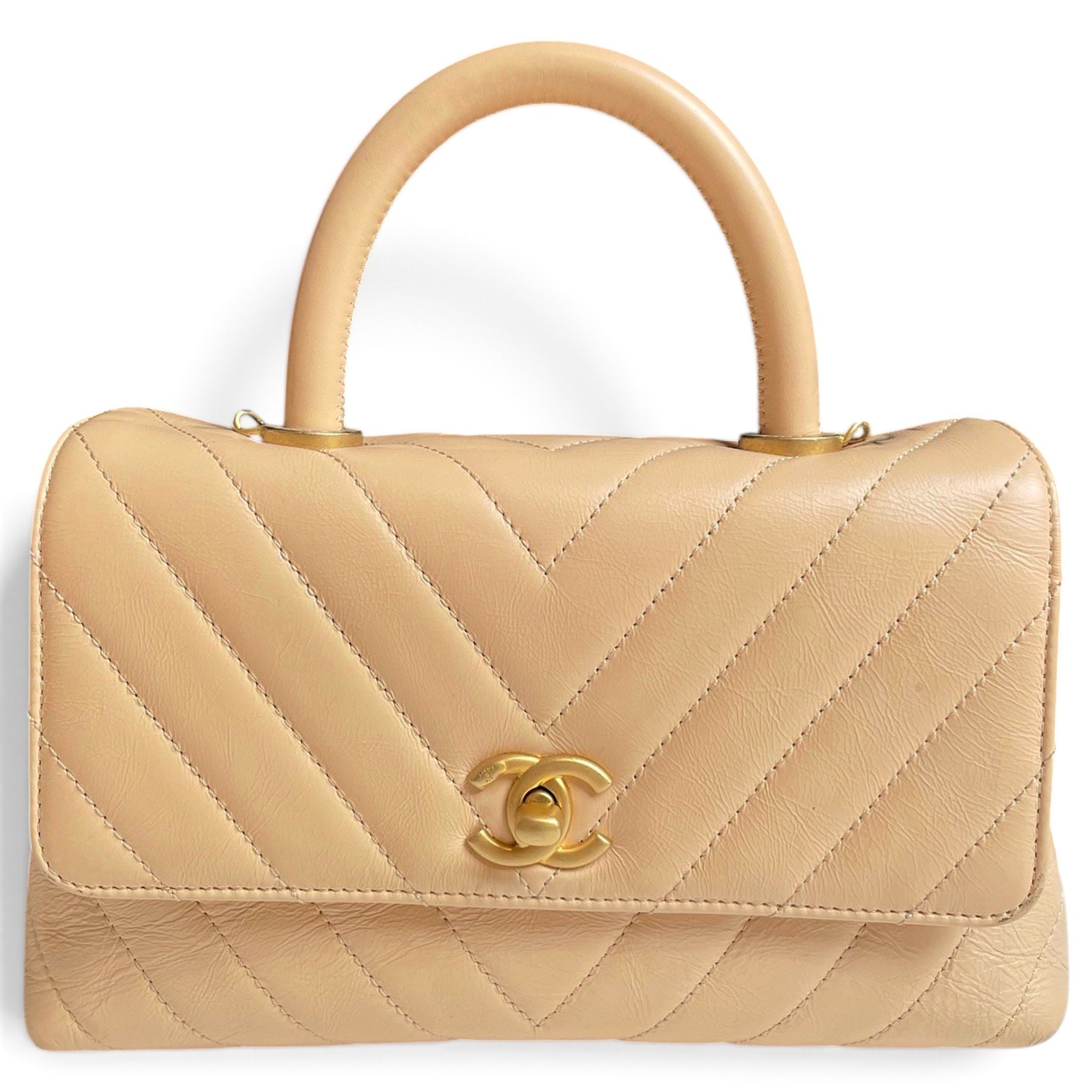 Coco Handle leather handbag
