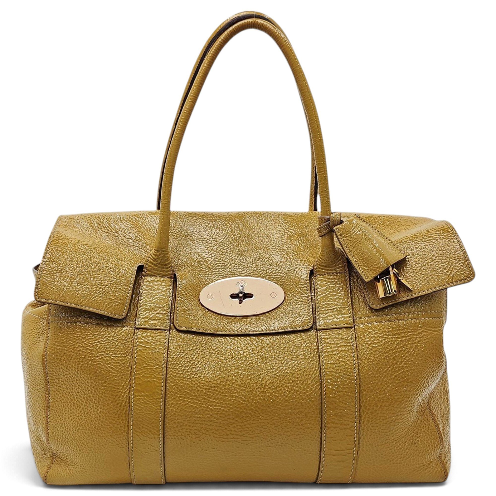 Bayswater patent leather handbag