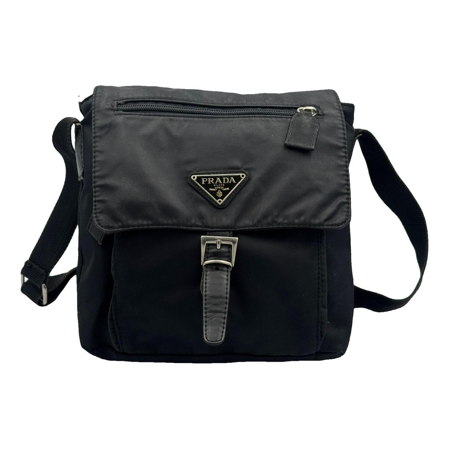 Re-Nylon velvet handbag