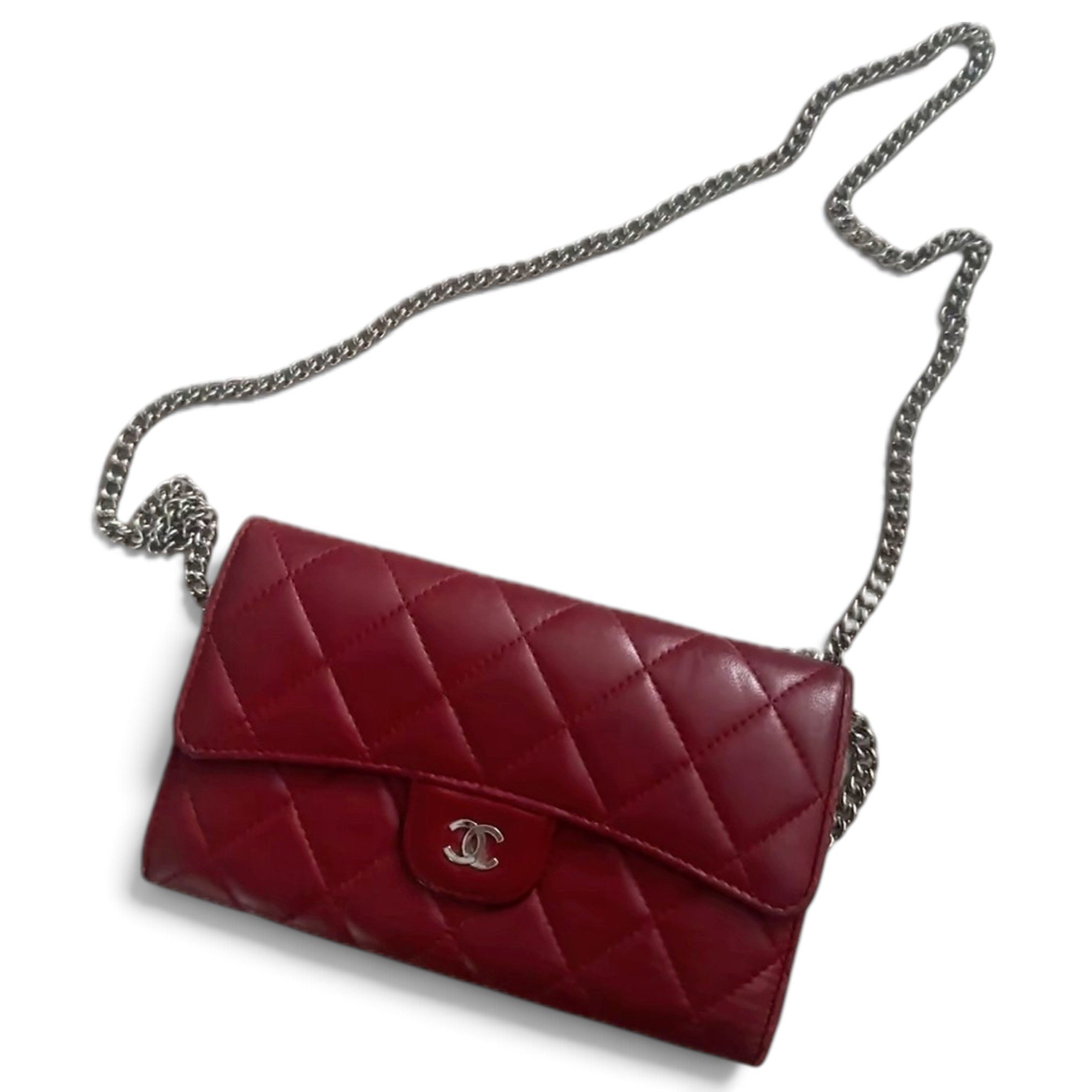 Leather clutch bag