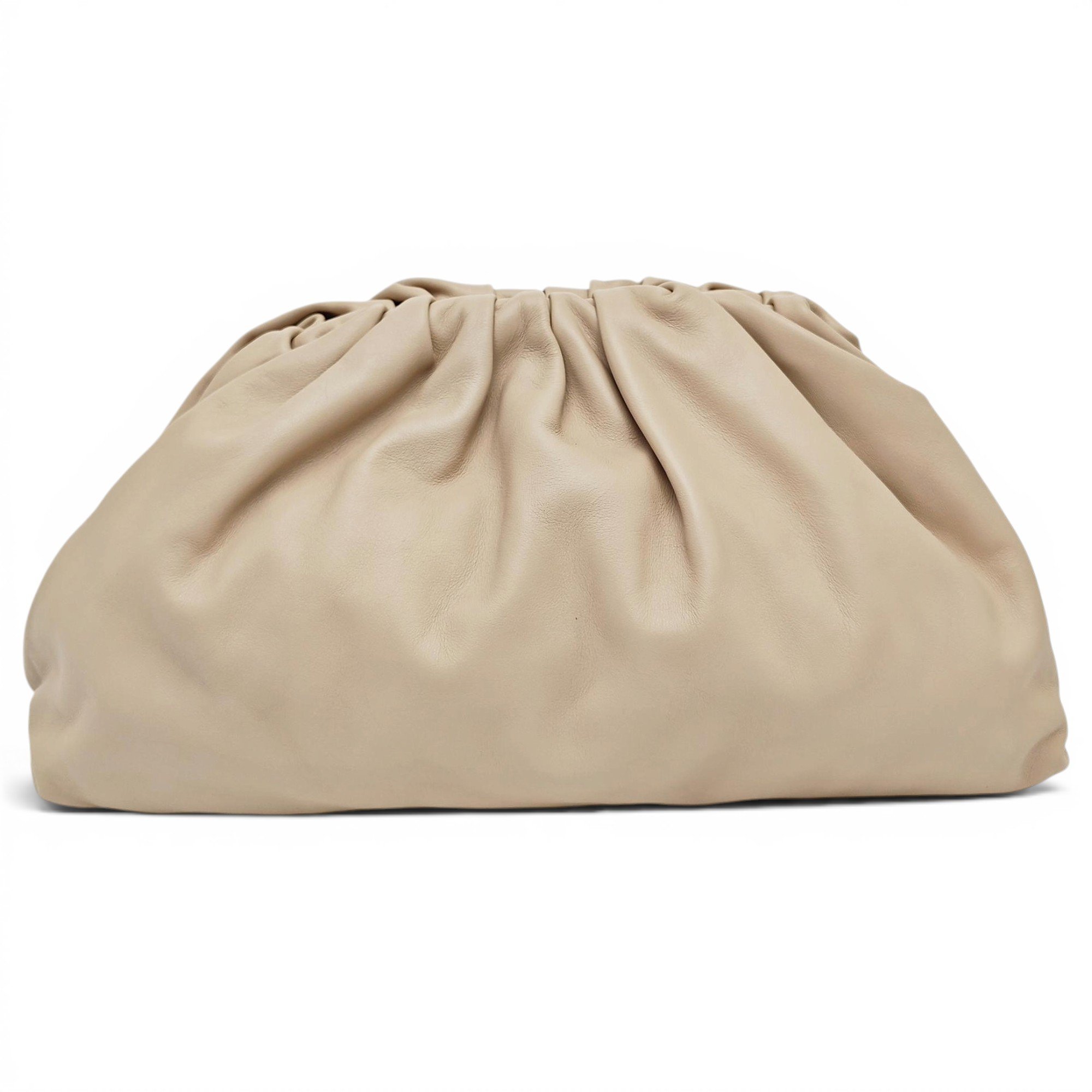 Pouch leather clutch bag
