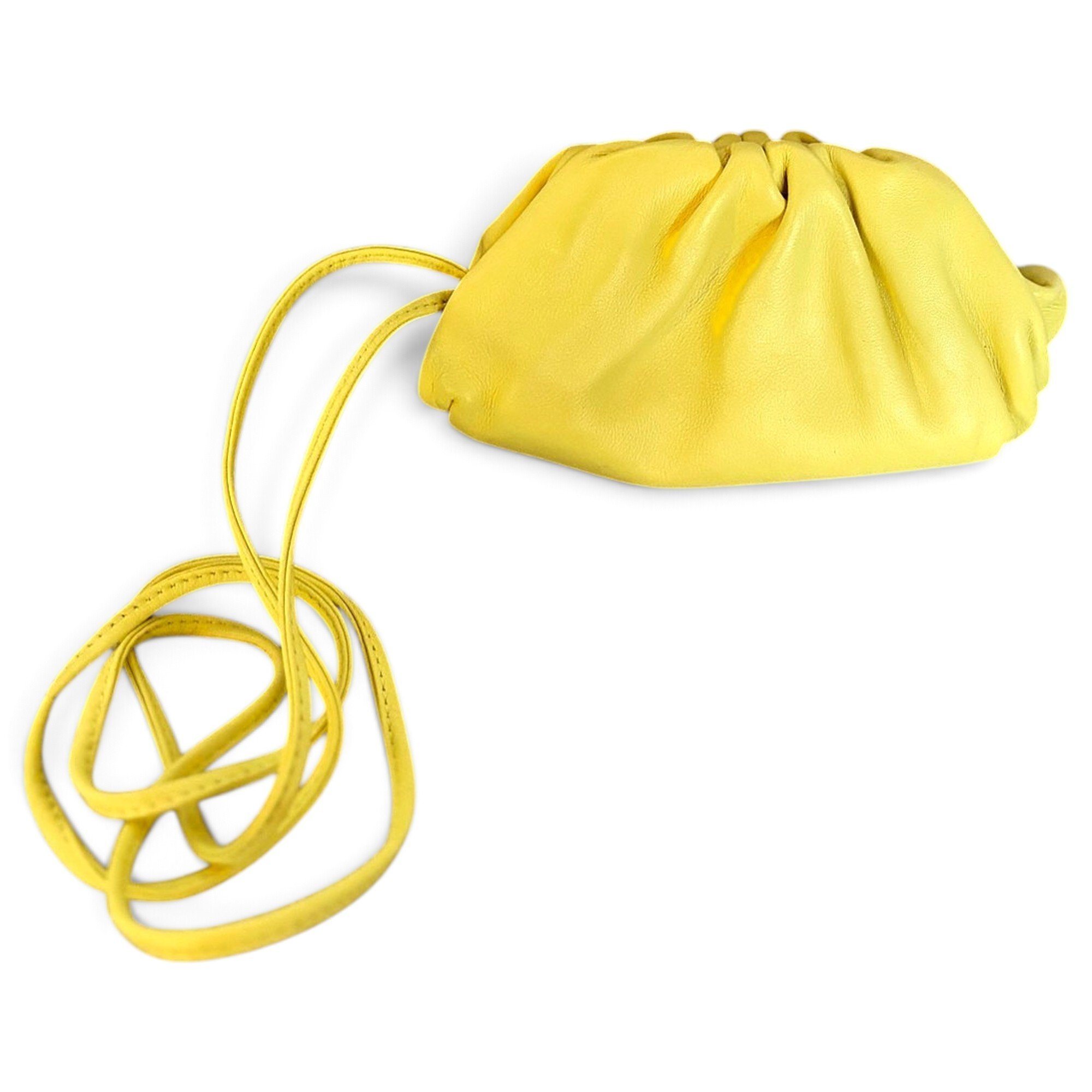 Pouch leather crossbody bag