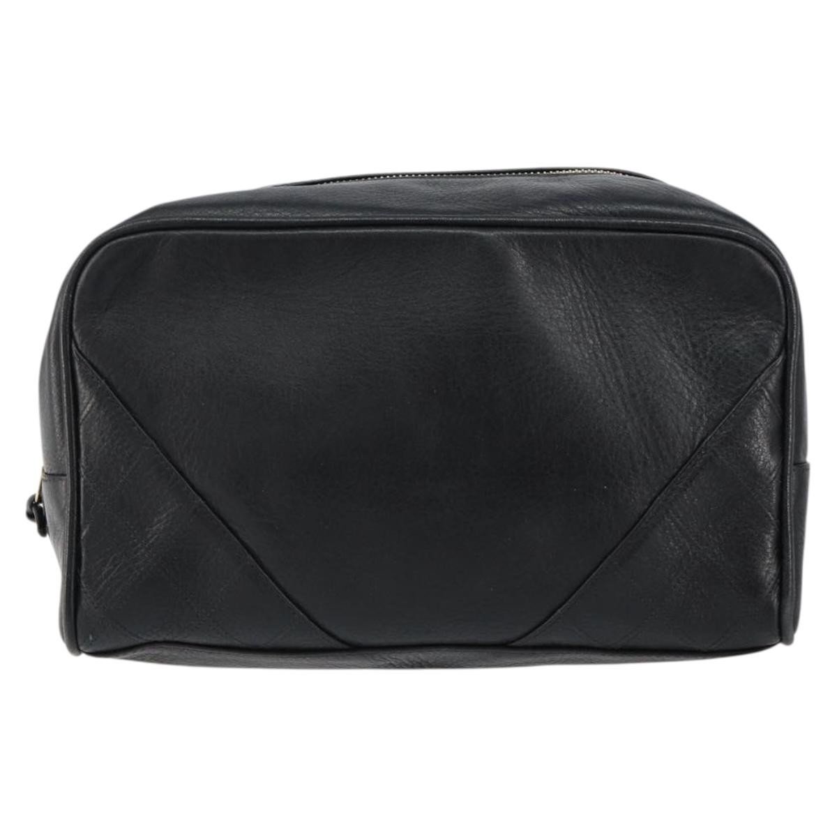 Leather clutch bag