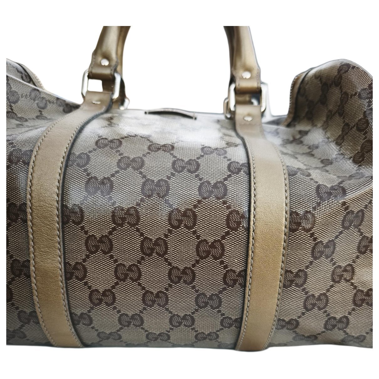 Joy leather bowling bag