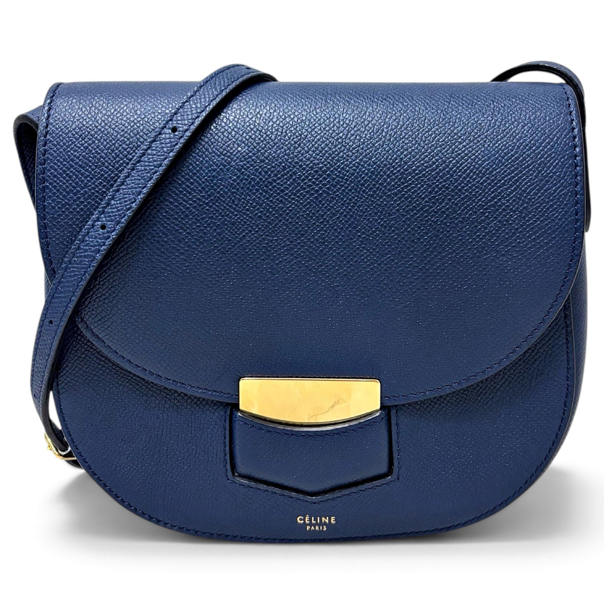 Trotteur leather crossbody bag