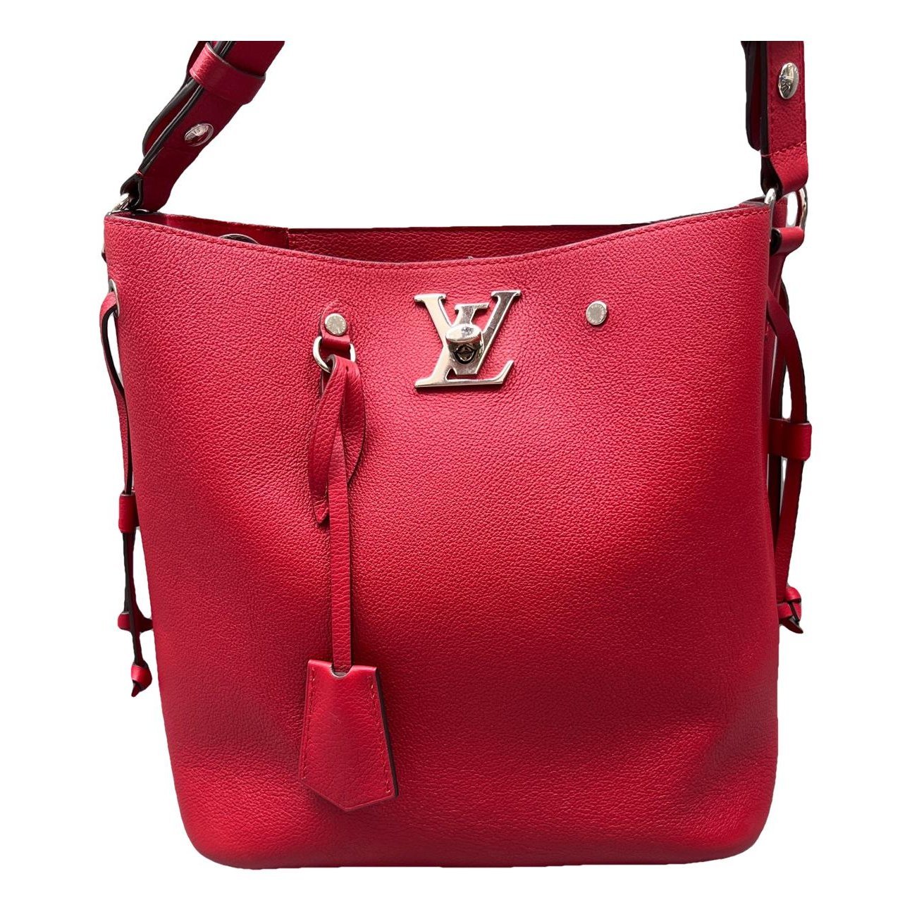 Lockme Bucket leather handbag