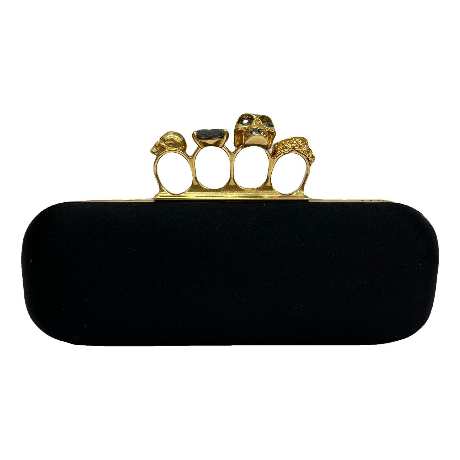 Knuckle leather handbag