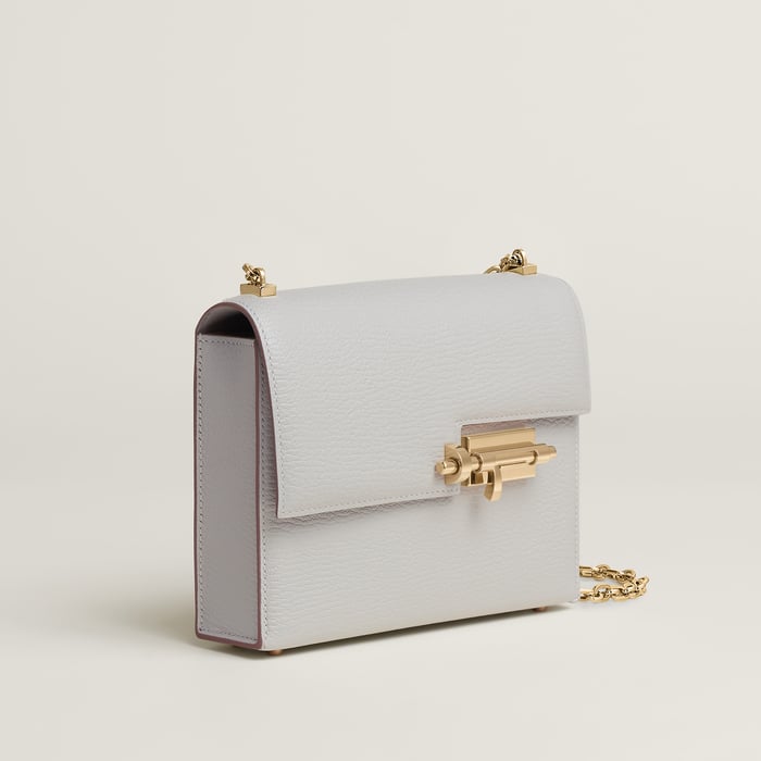 Gris Perle Verrou Chaine Mini Bag