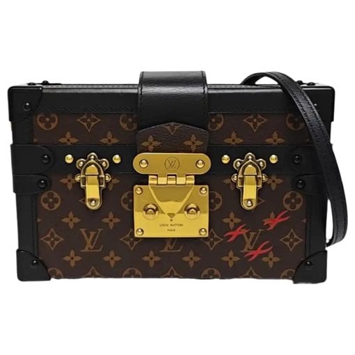 Petite Malle leather crossbody bag