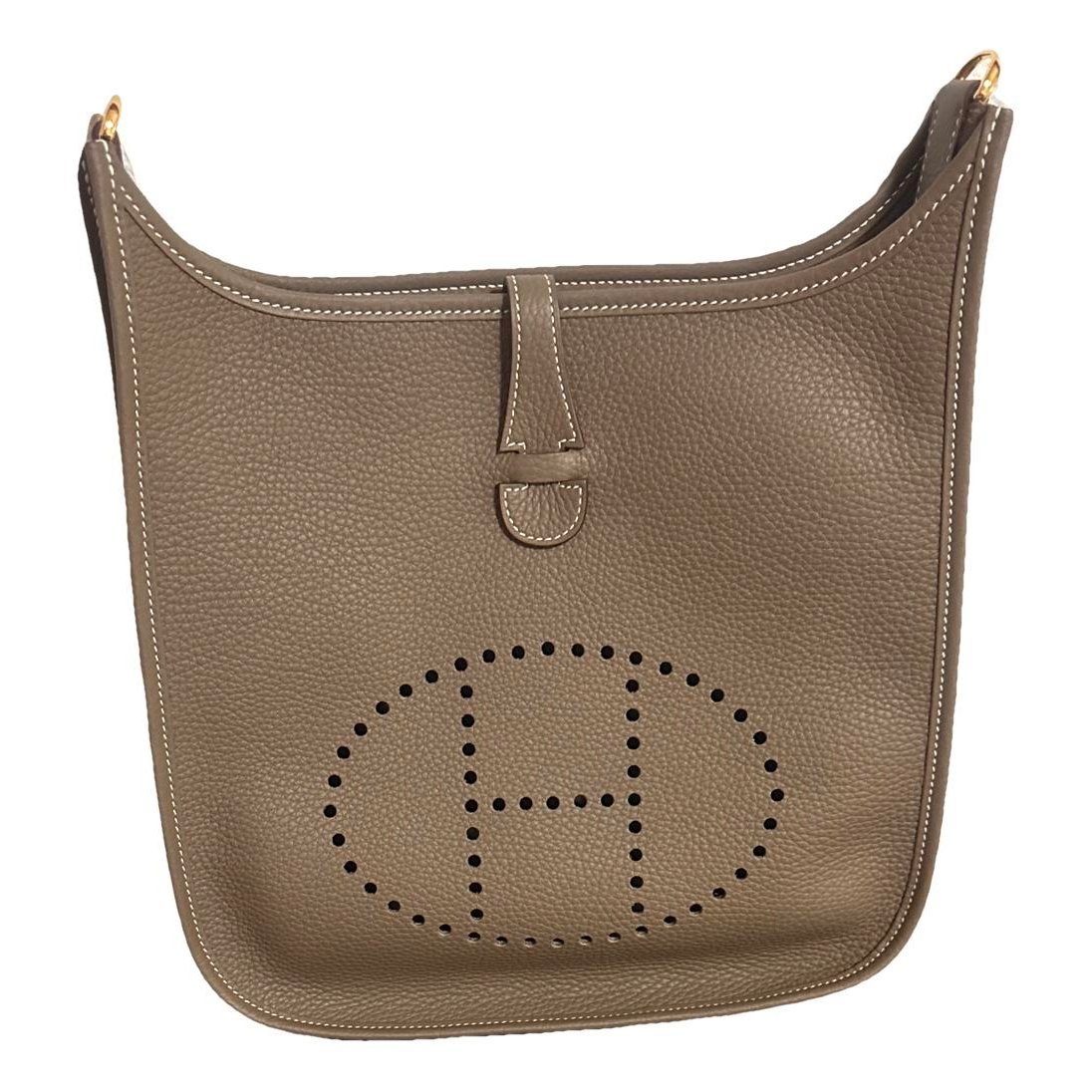 Leather clutch bag