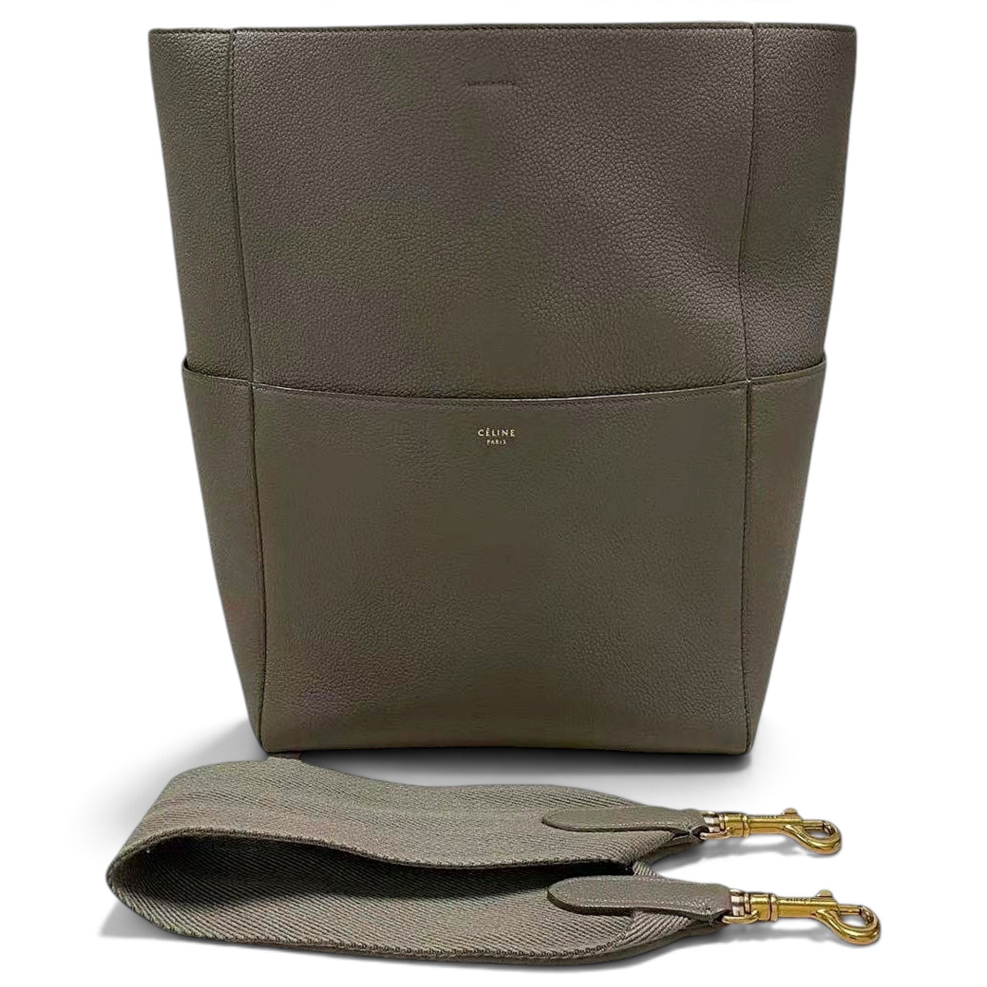 Seau Sangle leather tote