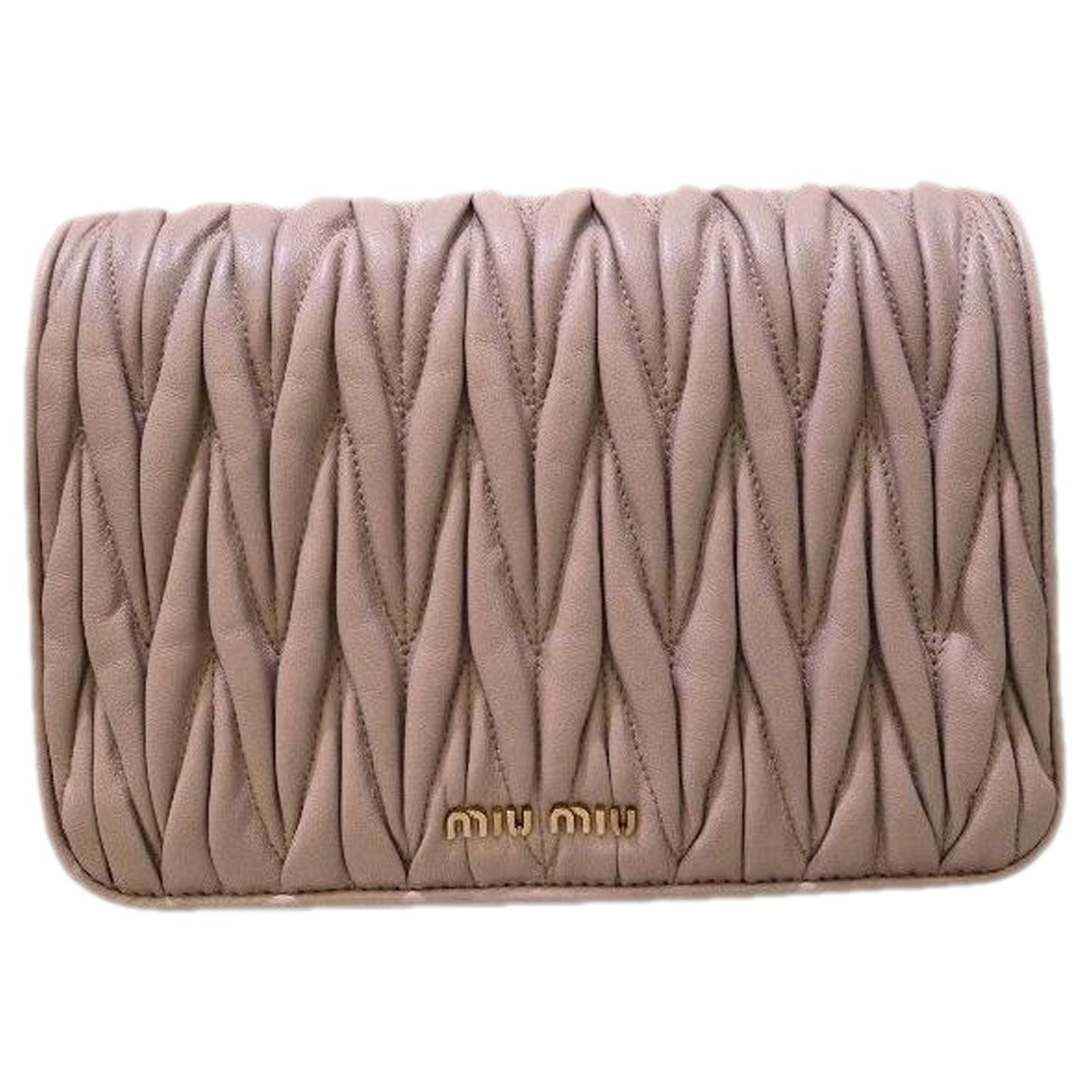 Matelassé leather crossbody bag