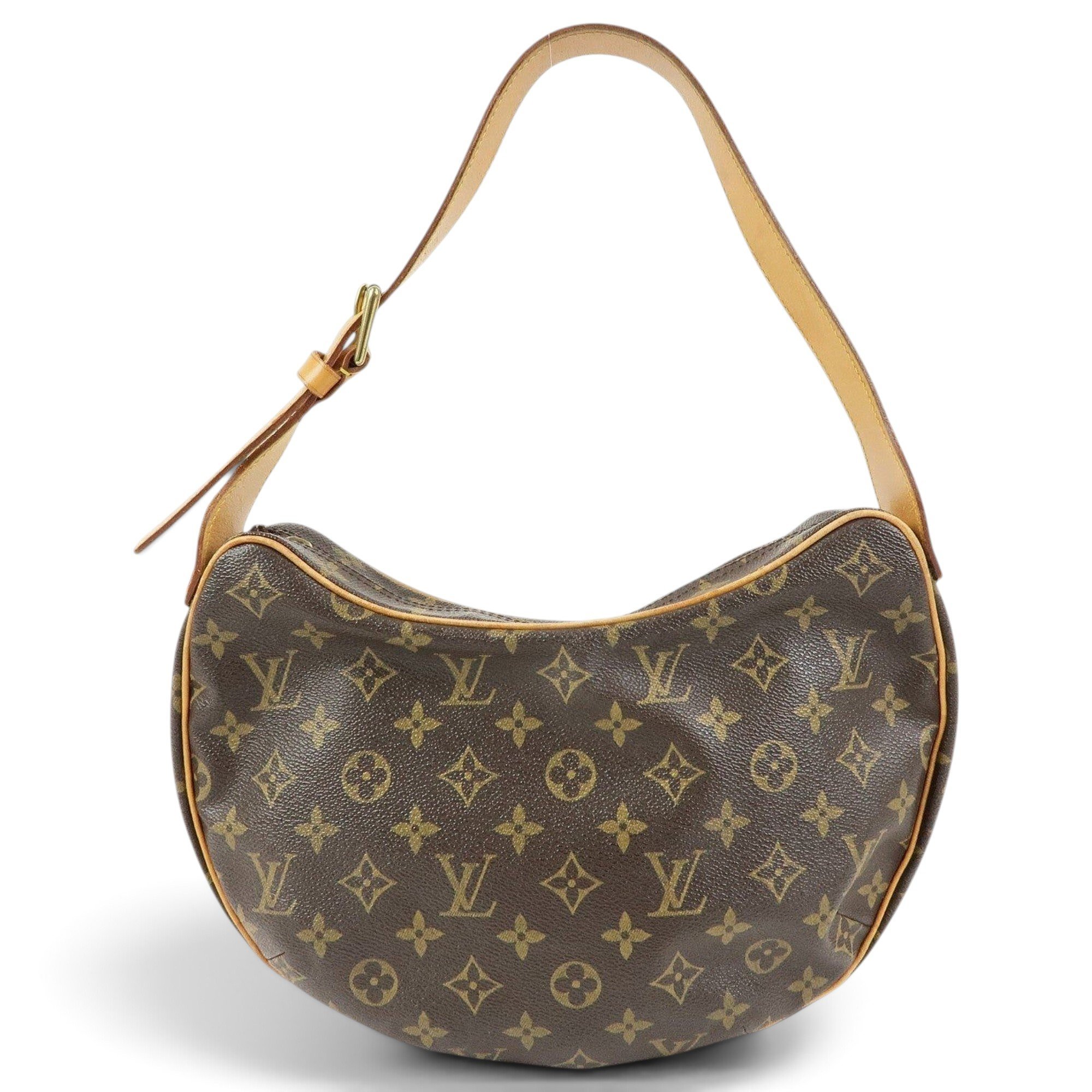 Croissant leather handbag