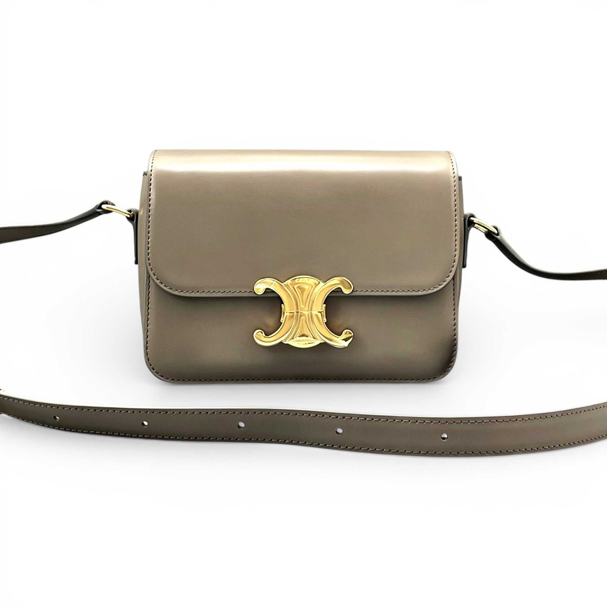 Triomphe leather handbag