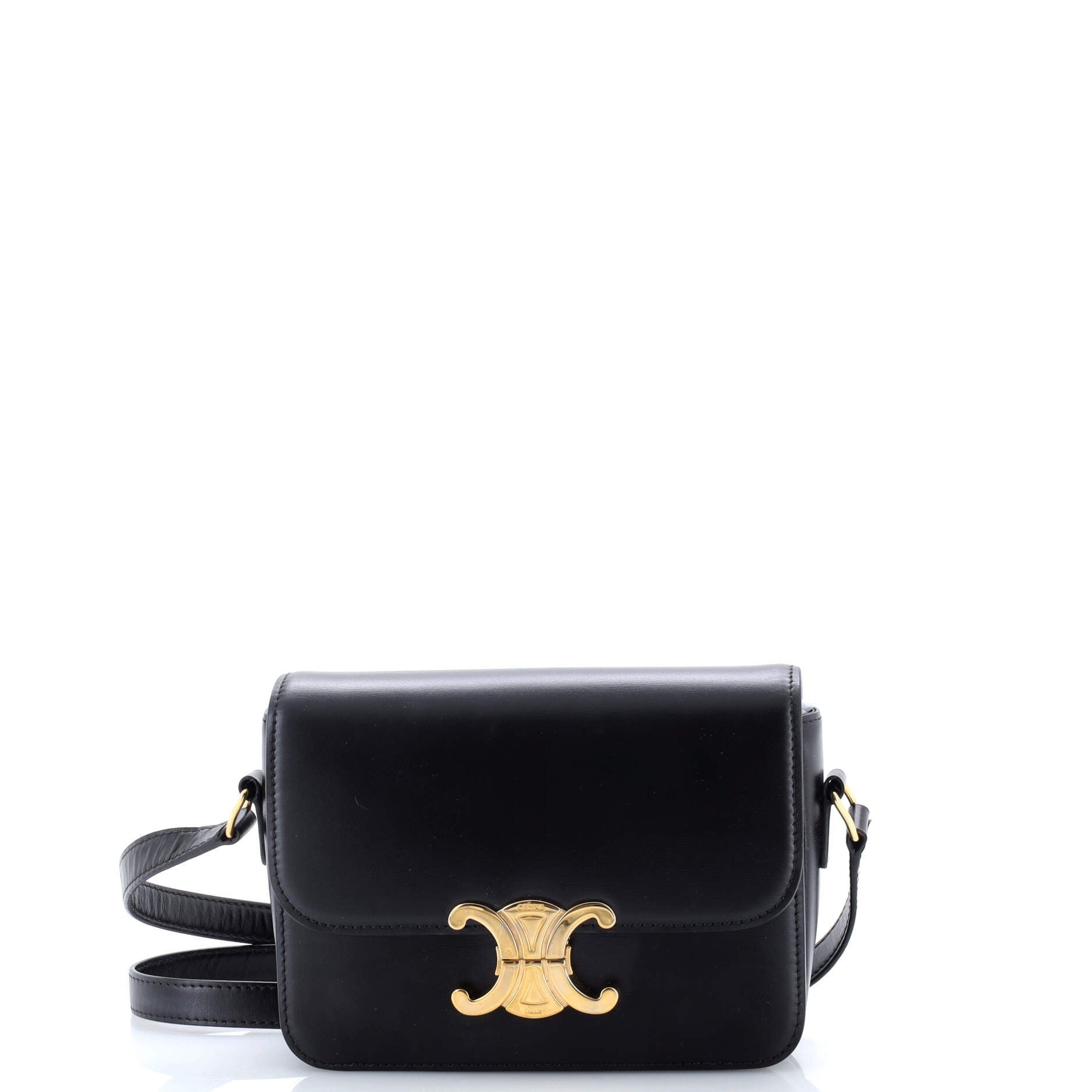 Celine Triomphe Shoulder Bag Smooth Calfskin Teen