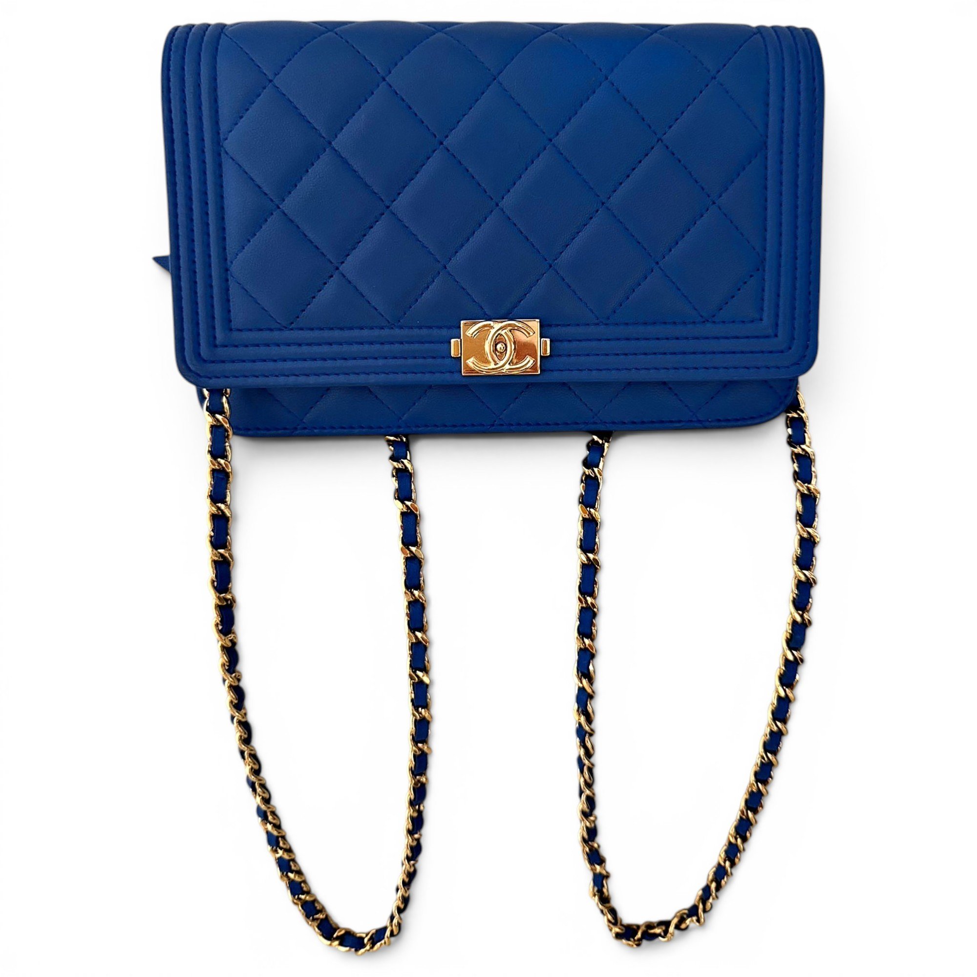 Wallet On Chain Boy leather crossbody bag