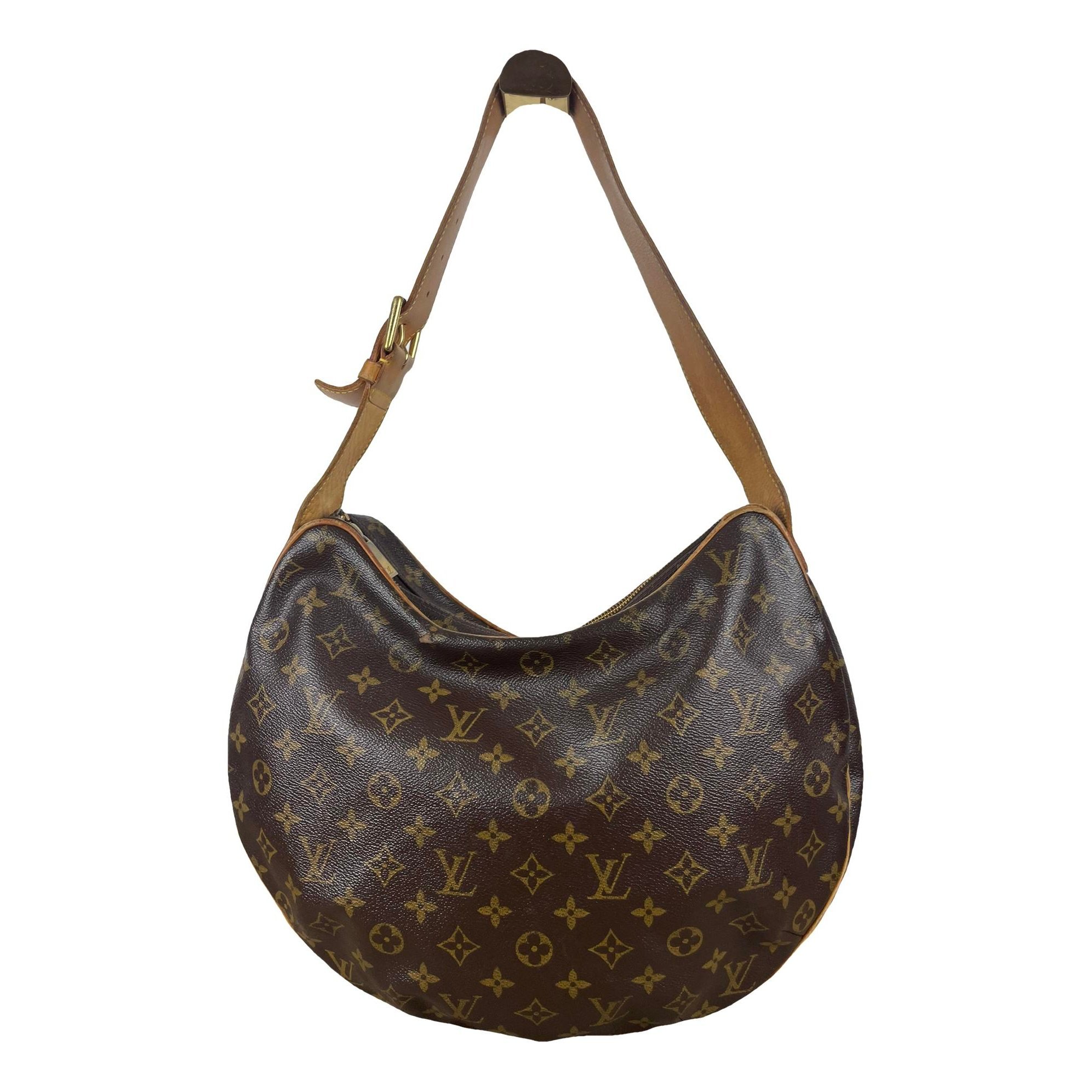 Croissant leather handbag