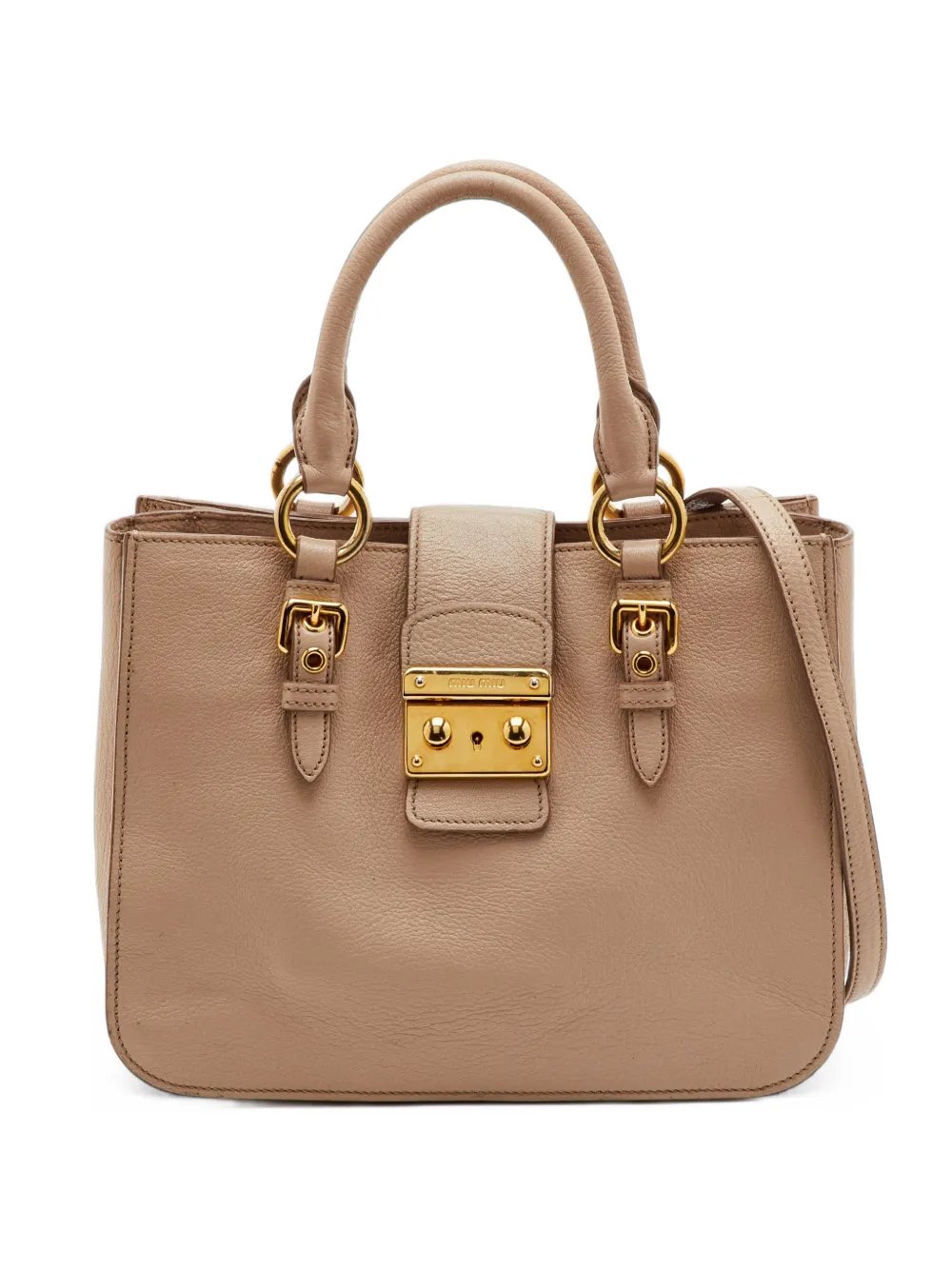 Madras leather tote bag