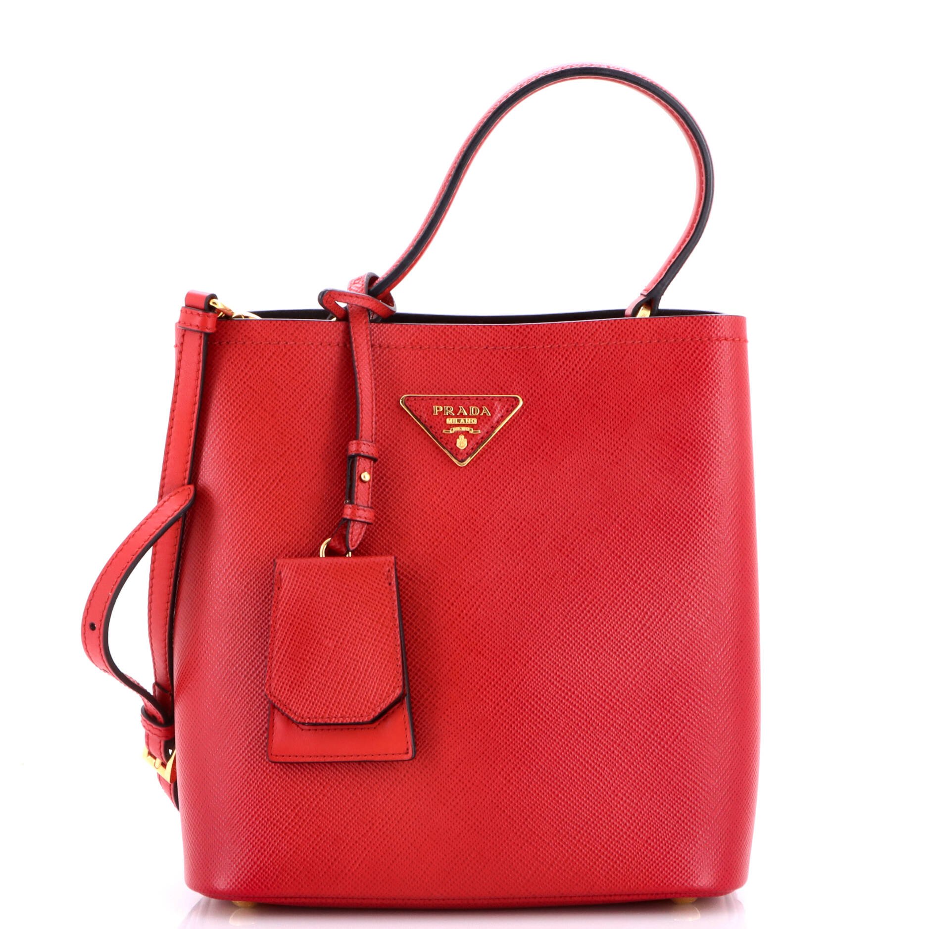 Panier Bucket Bag Saffiano Leather Medium