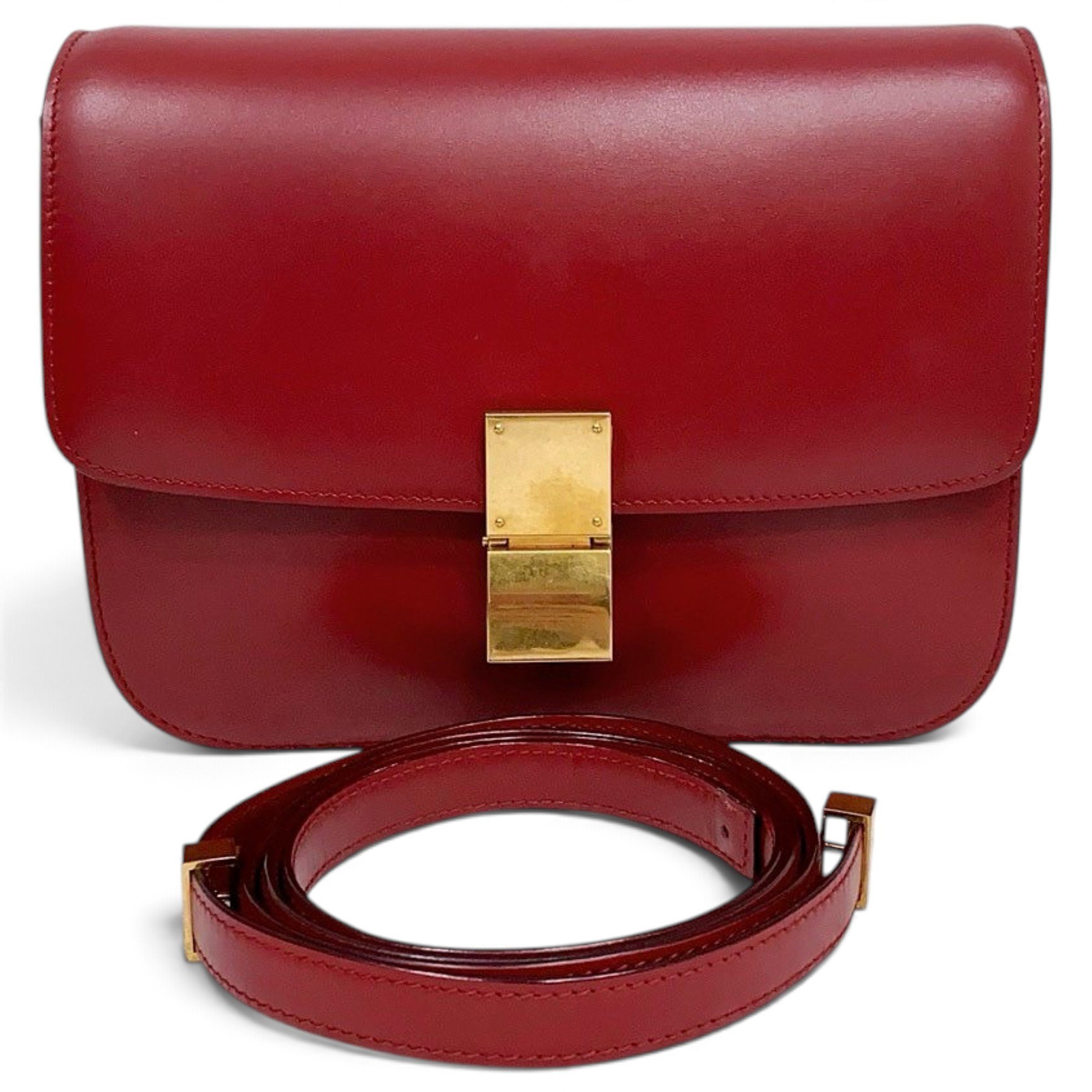 Classic leather crossbody bag
