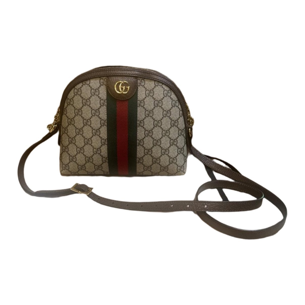 Ophidia Dome leather handbag