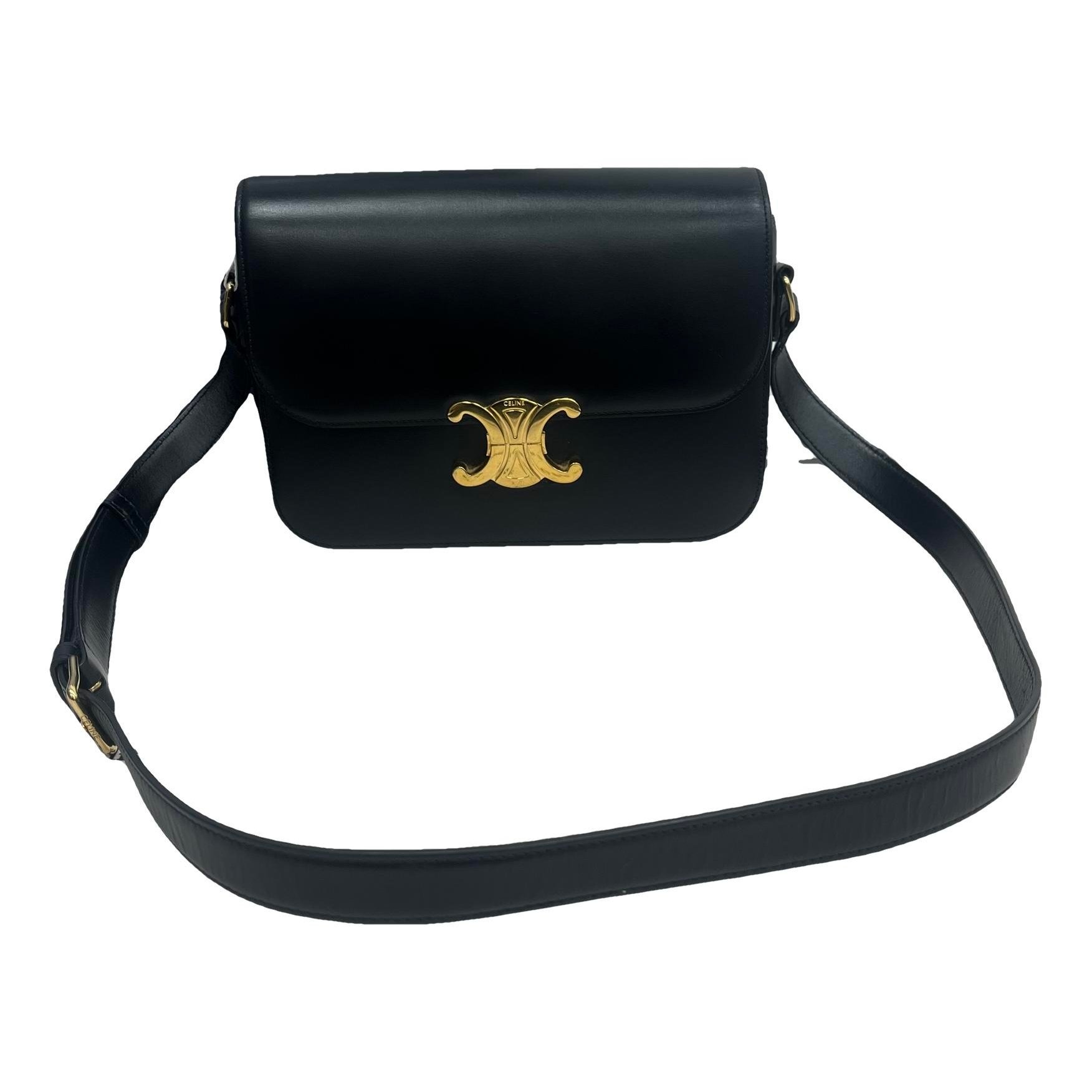 Triomphe leather handbag
