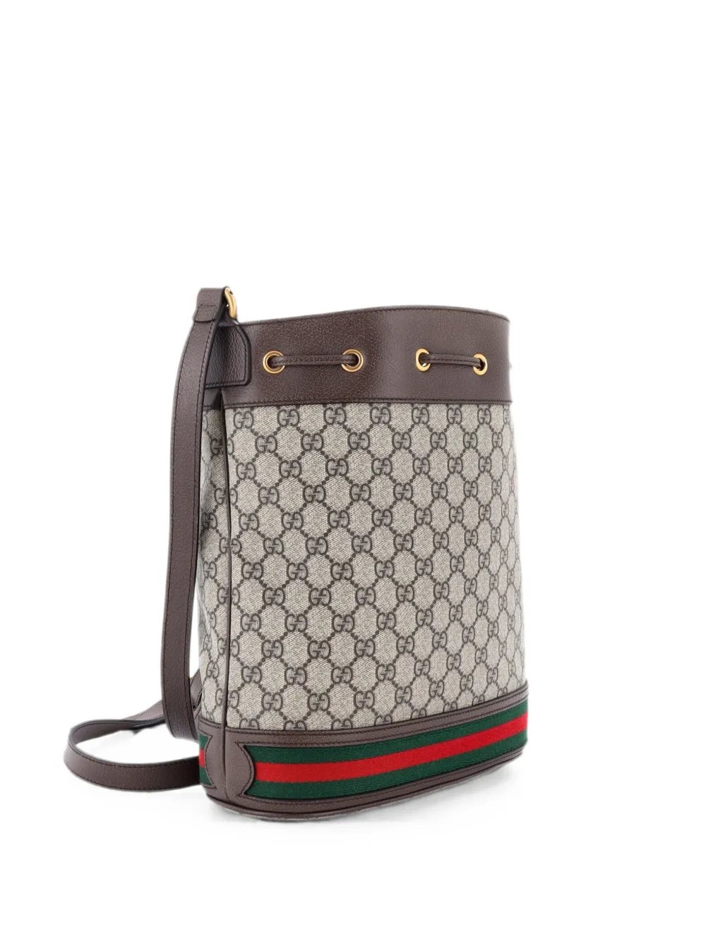 Ophidia GG Coated Canvas Medium bucket bag