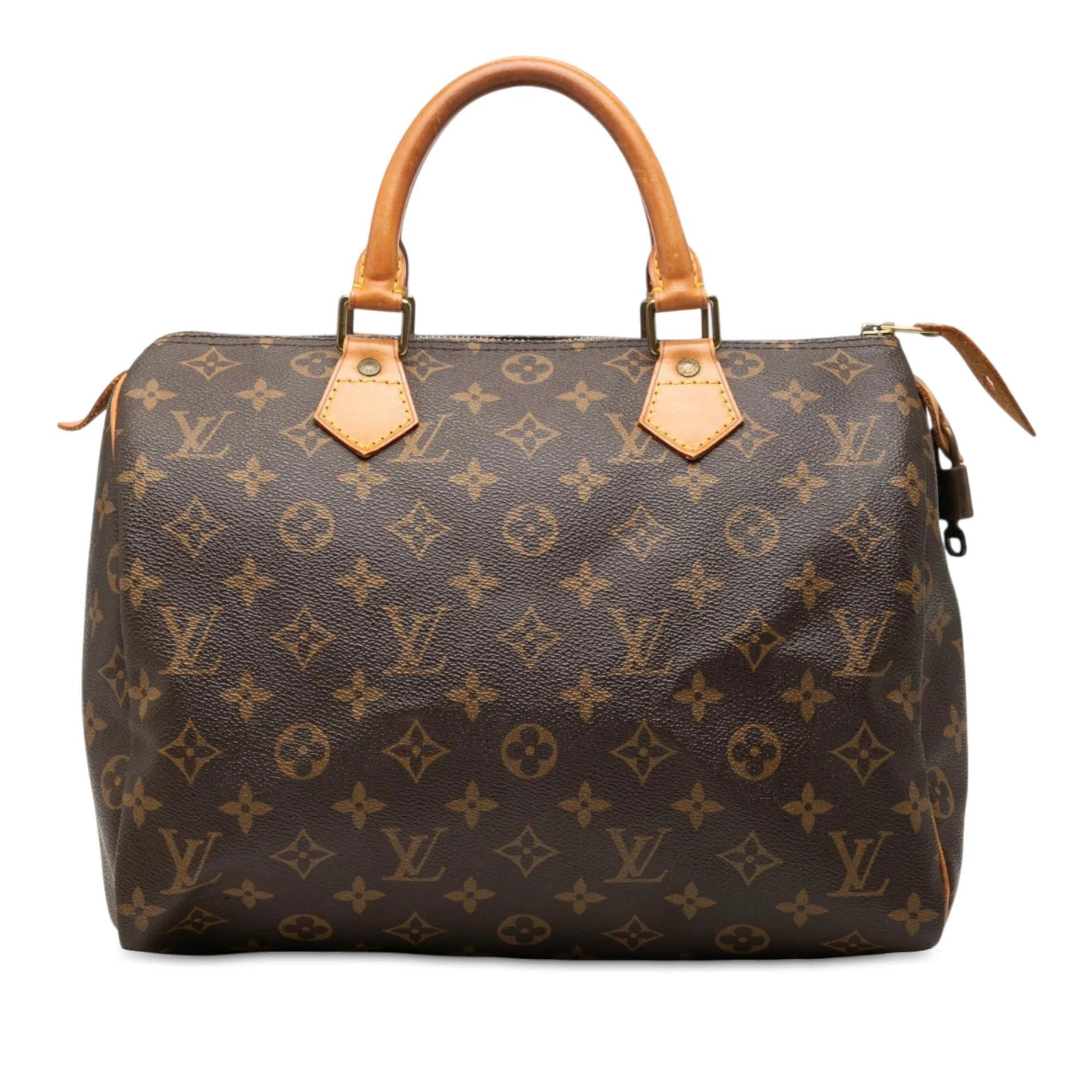 Speedy leather handbag