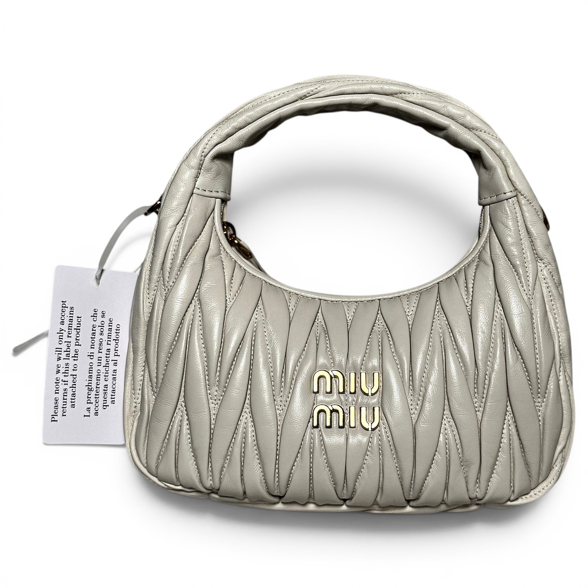 Miu Wander leather handbag