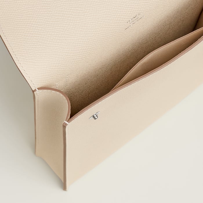 Craie Hermèsnap Vertical to Go Pouch