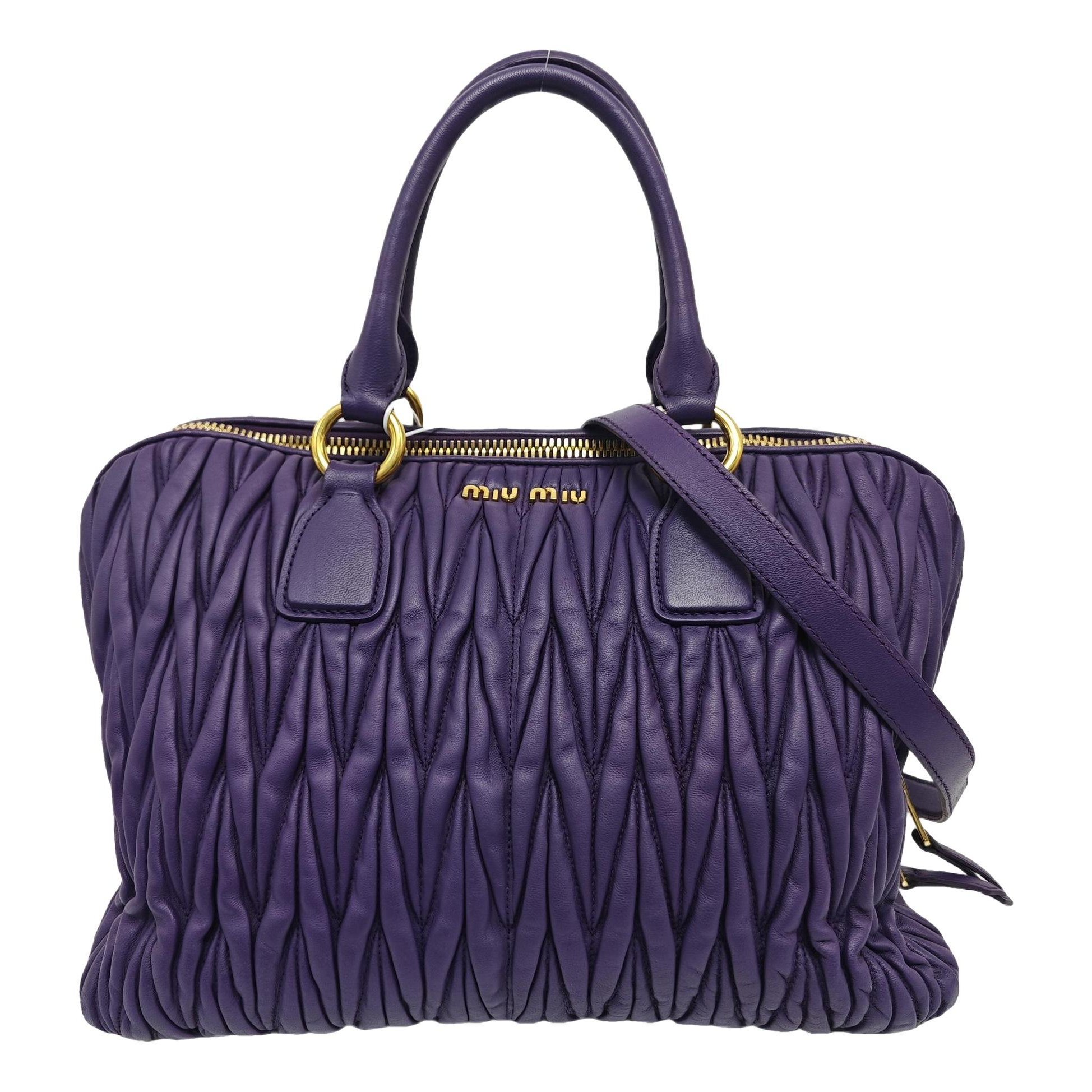 Matelassé leather crossbody bag