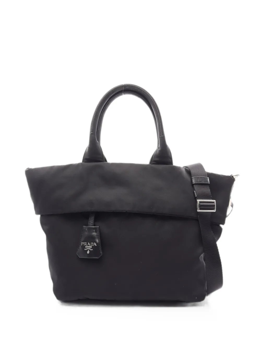 2010s reversible nylon handbag
