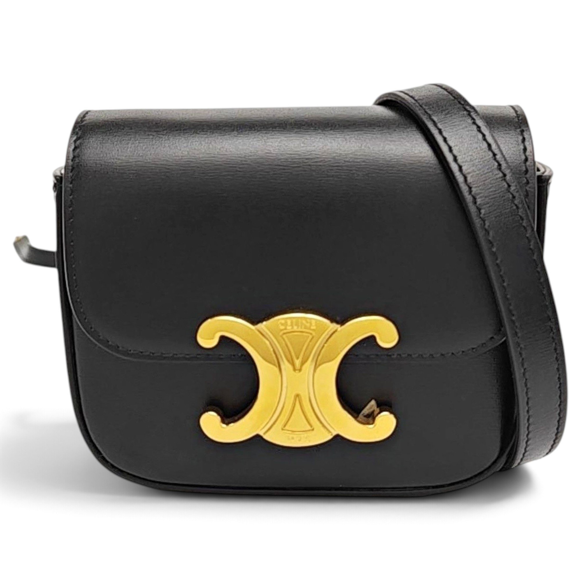 Celine Triomphe leather handbag