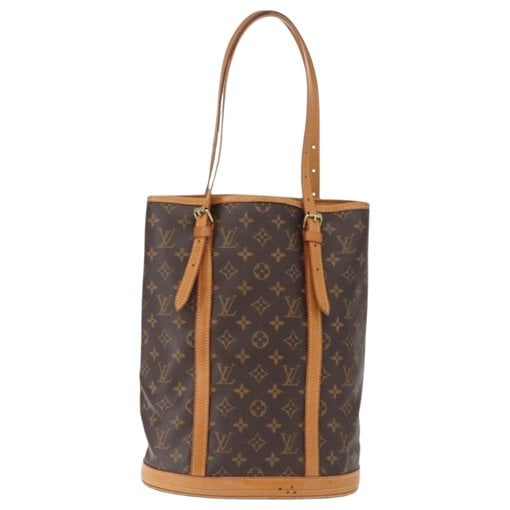 Bucket leather handbag