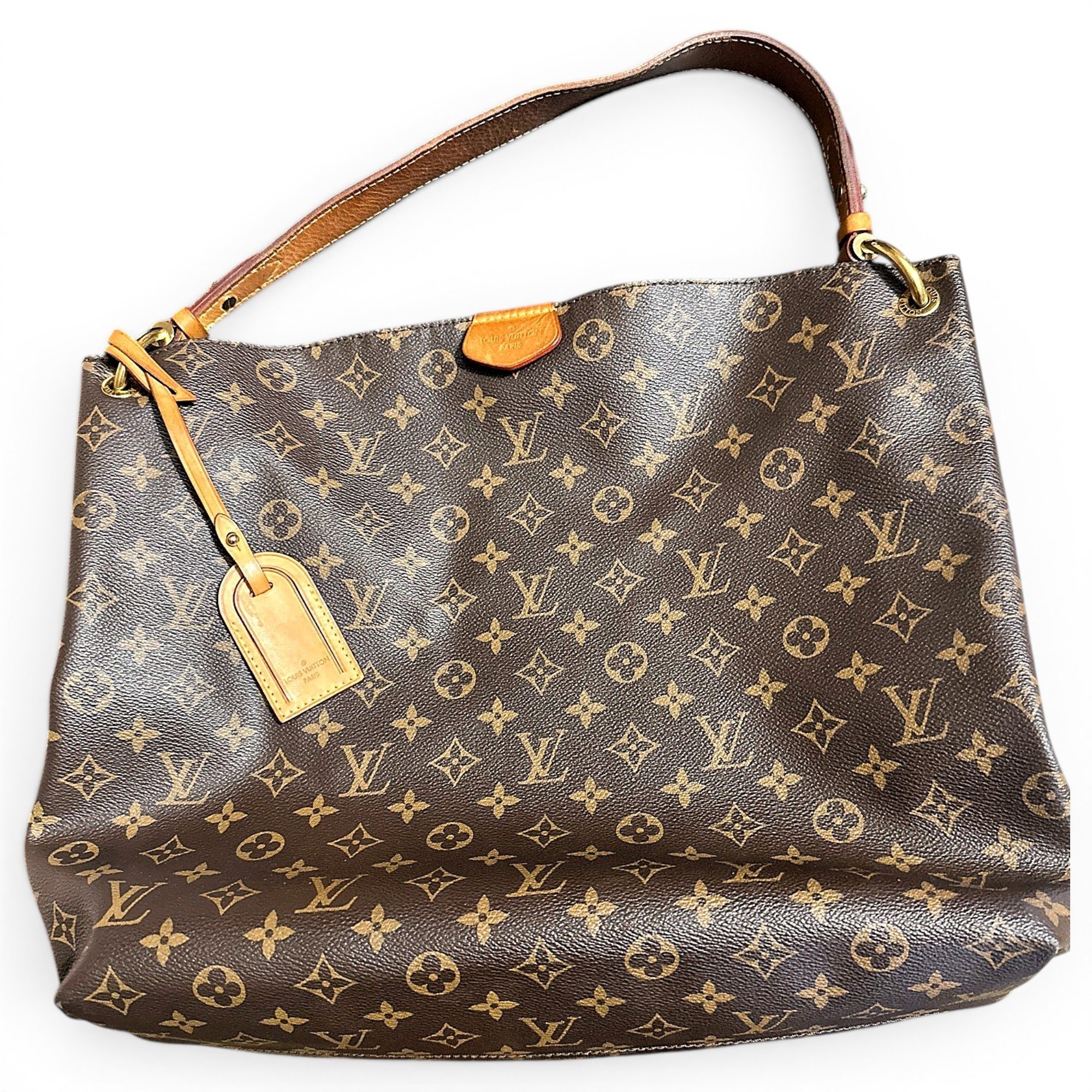 Graceful leather handbag