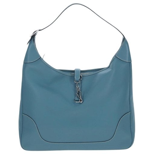Trim leather handbag