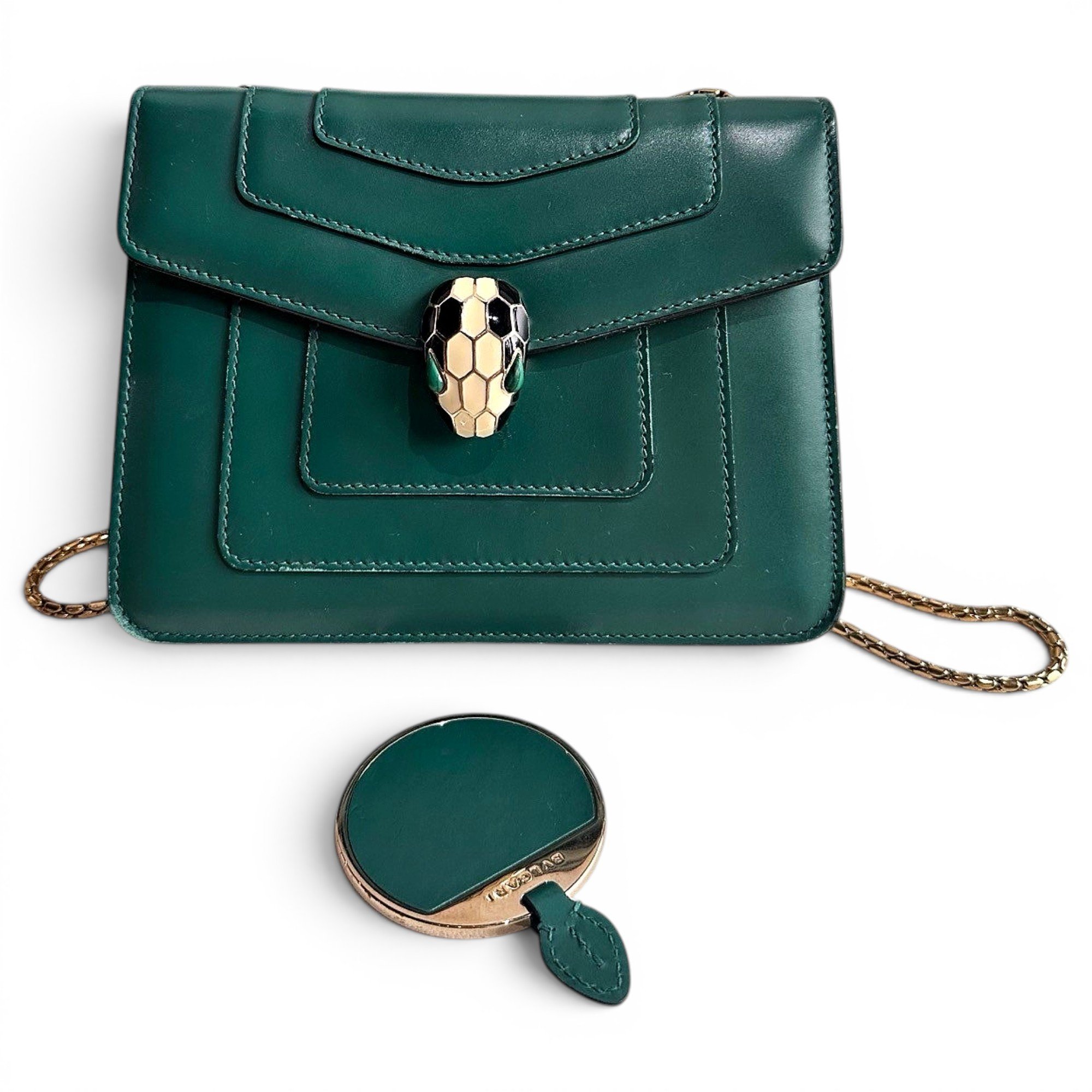 Serpenti leather crossbody bag