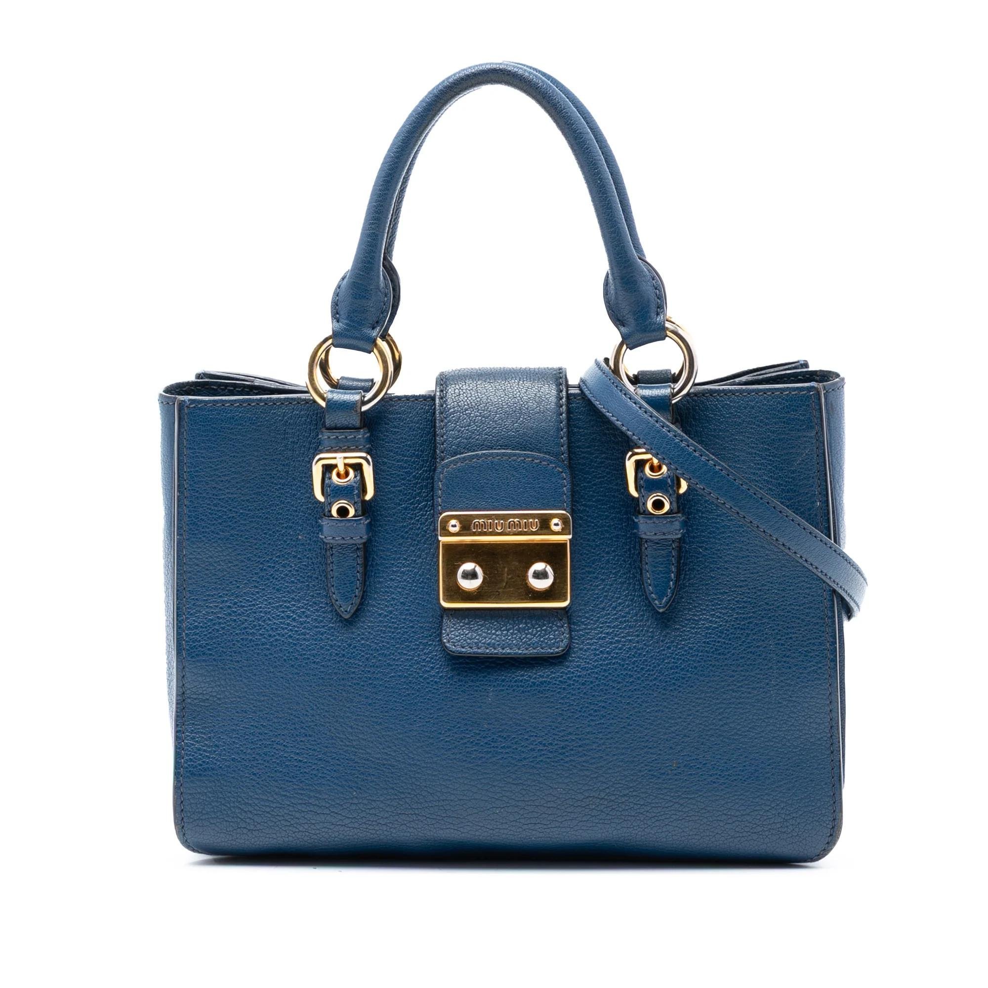 Madras leather handbag