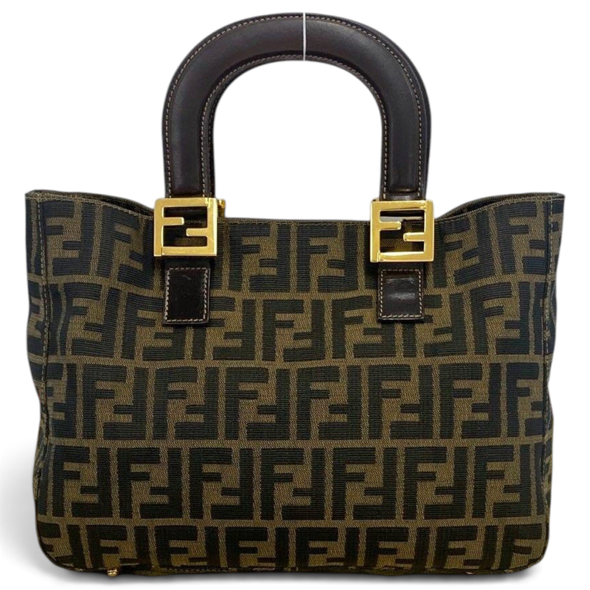 FF leather tote