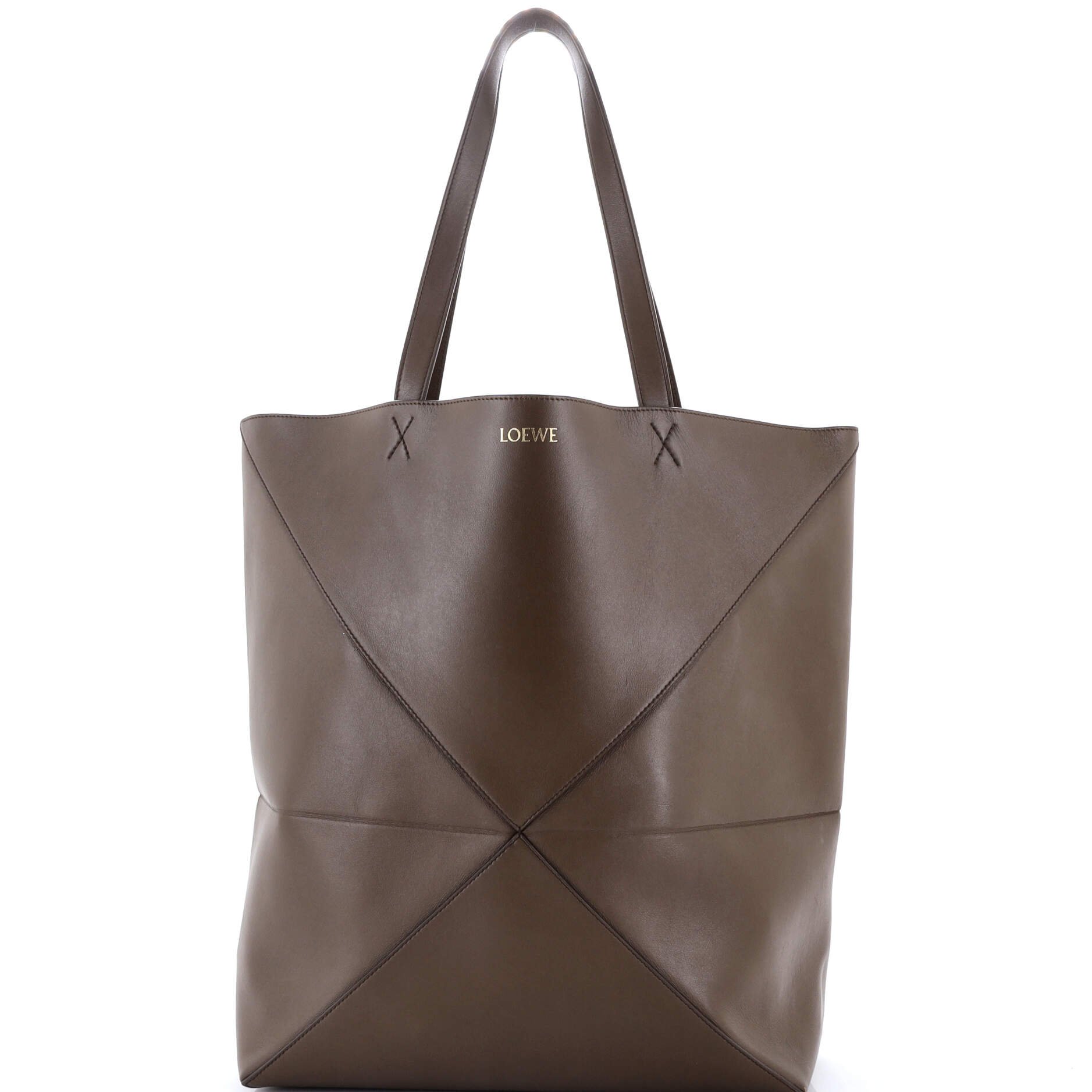 Puzzle Fold Tote Leather XL
